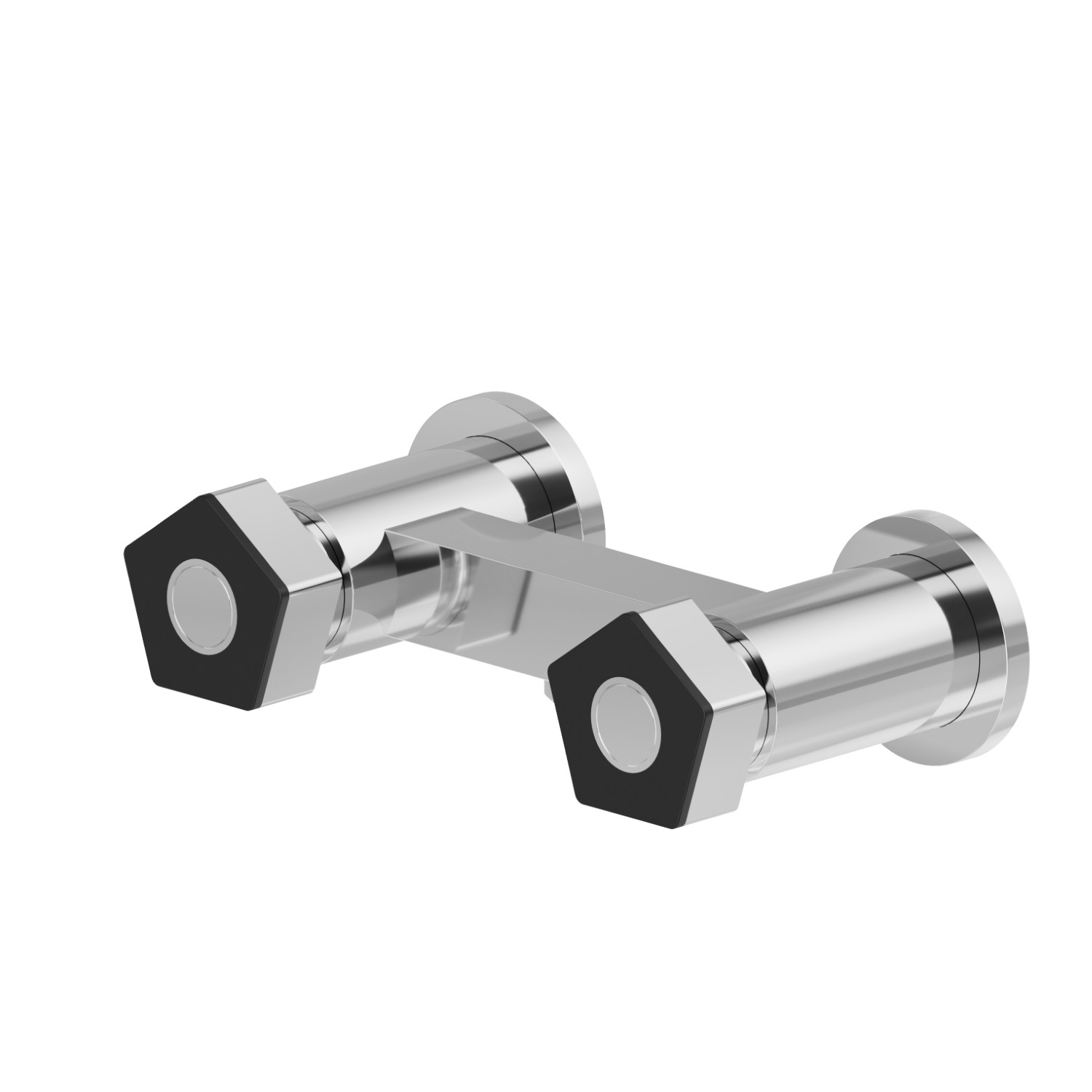 Exposed shower group 1/2” valve - finish Chrome - Matt Black