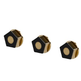 Complete concealed shower group, diverter with 3 outlets, with 1/2” connections - finish PVD Glossy Gold - Matt Black