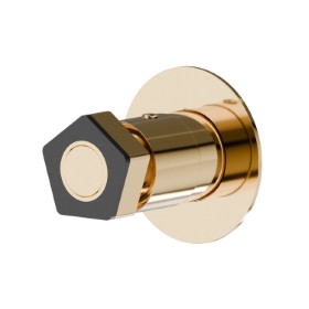 Stop valve. External part. Ø70 - finish PVD Glossy Gold - Matt Black
