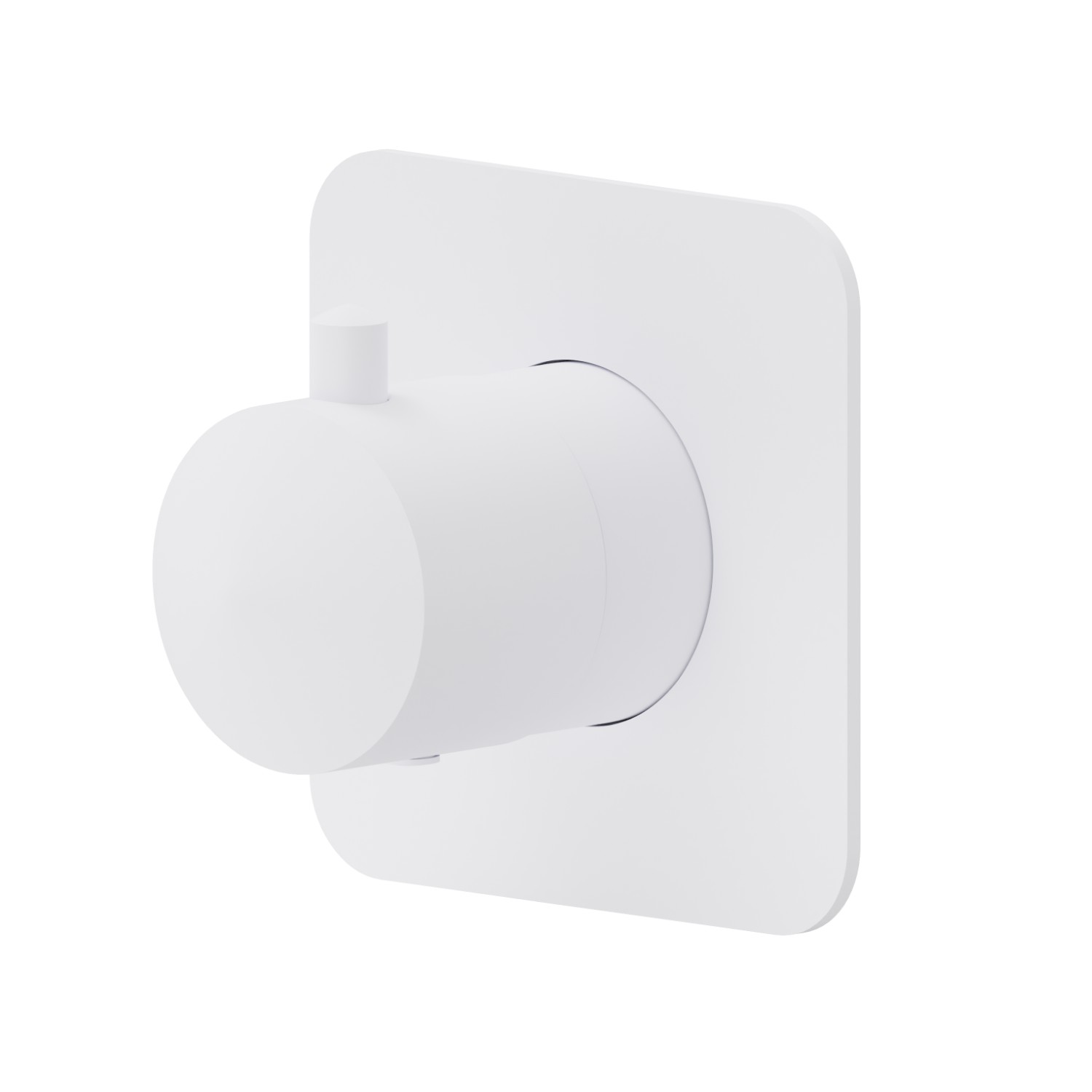 Stop valve. External part - finish Matt White