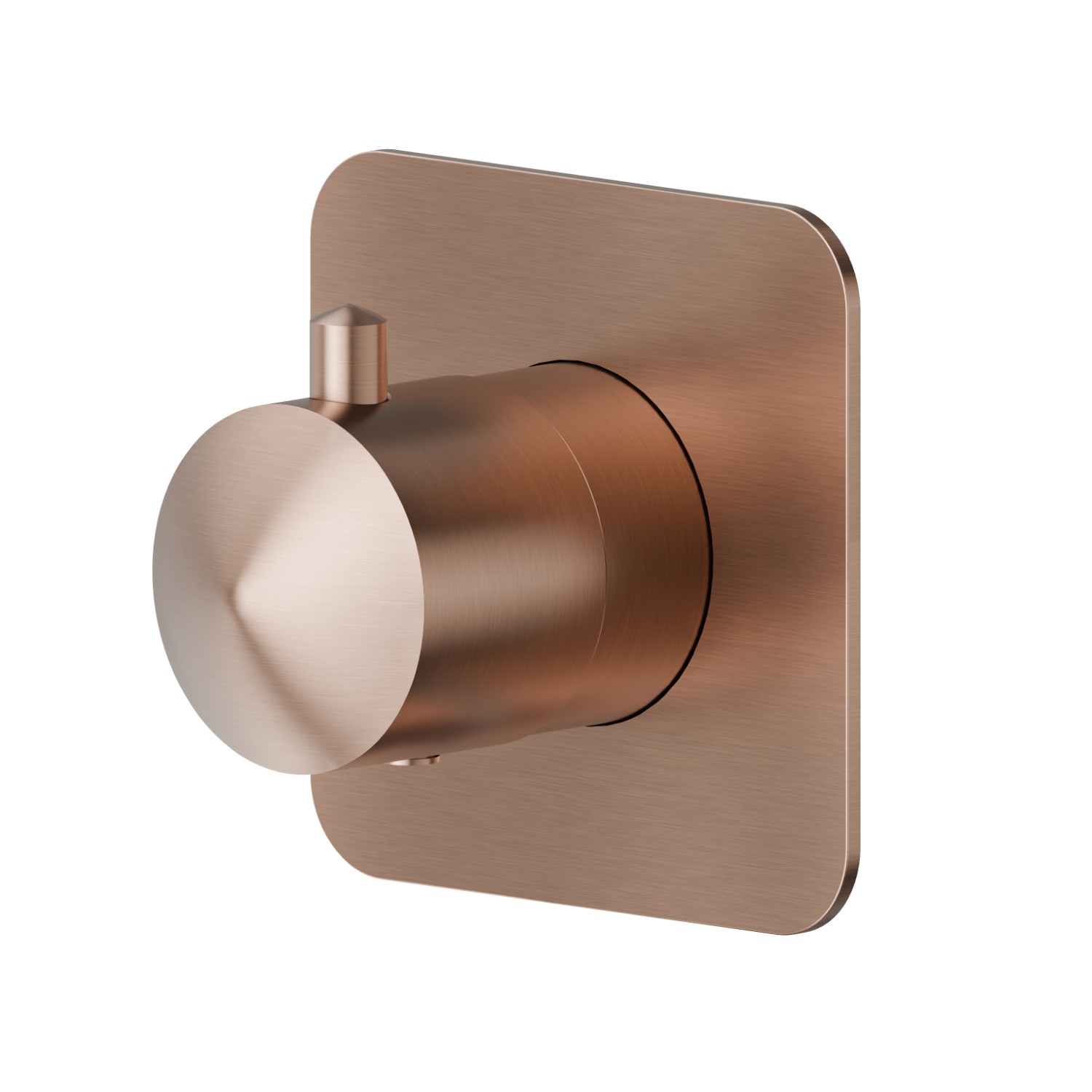 Stop valve. External part - finish PVD Brushed Copper Bronze