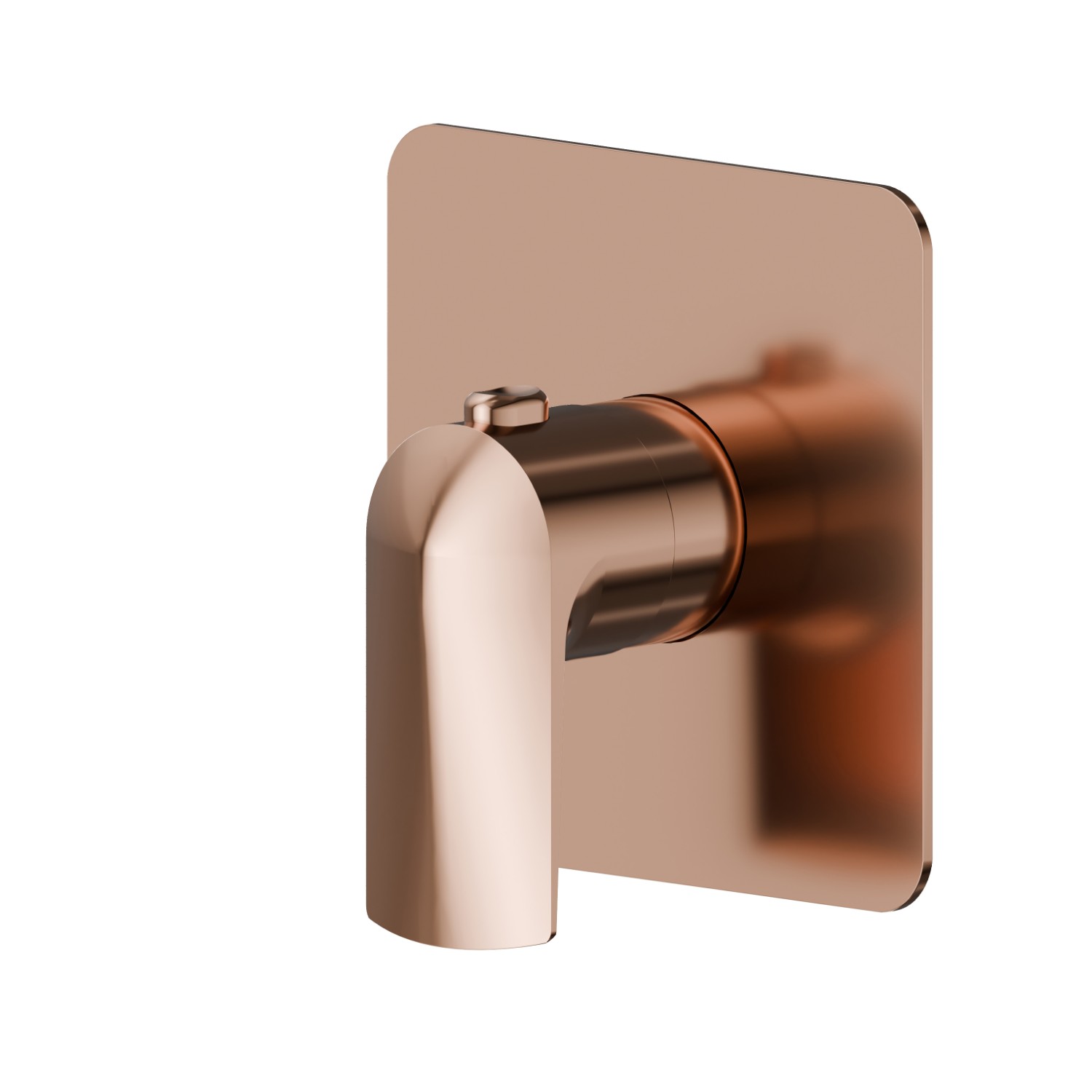 Thermostatic concealed mixer, to combine with a stop valve. External part - finish PVD Copper Bronze