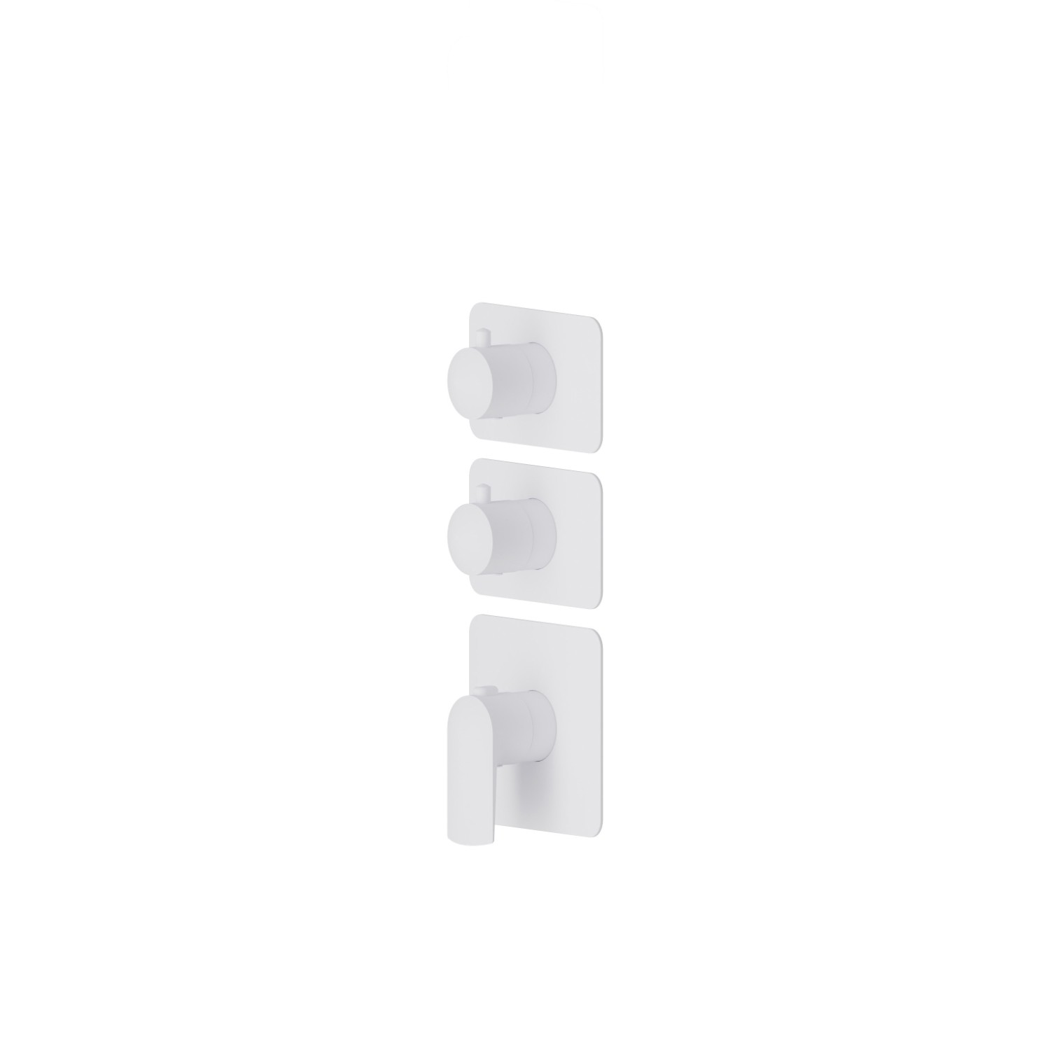 2 ways out concealed thermostatic multifunction selectors. 3/4” connections. External part - finish Matt White