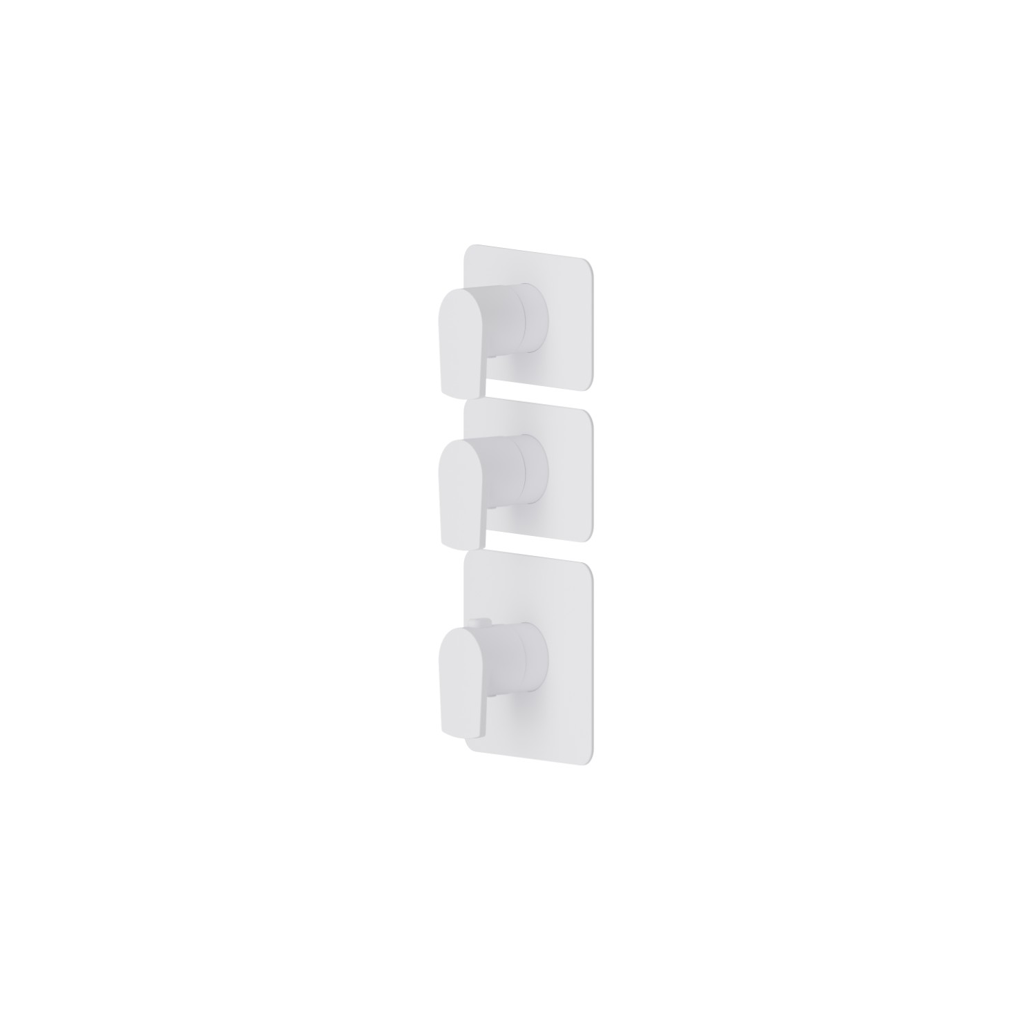 2 ways out concealed thermostatic multifunction selectors. 3/4” connections. External part.  - finish Matt White