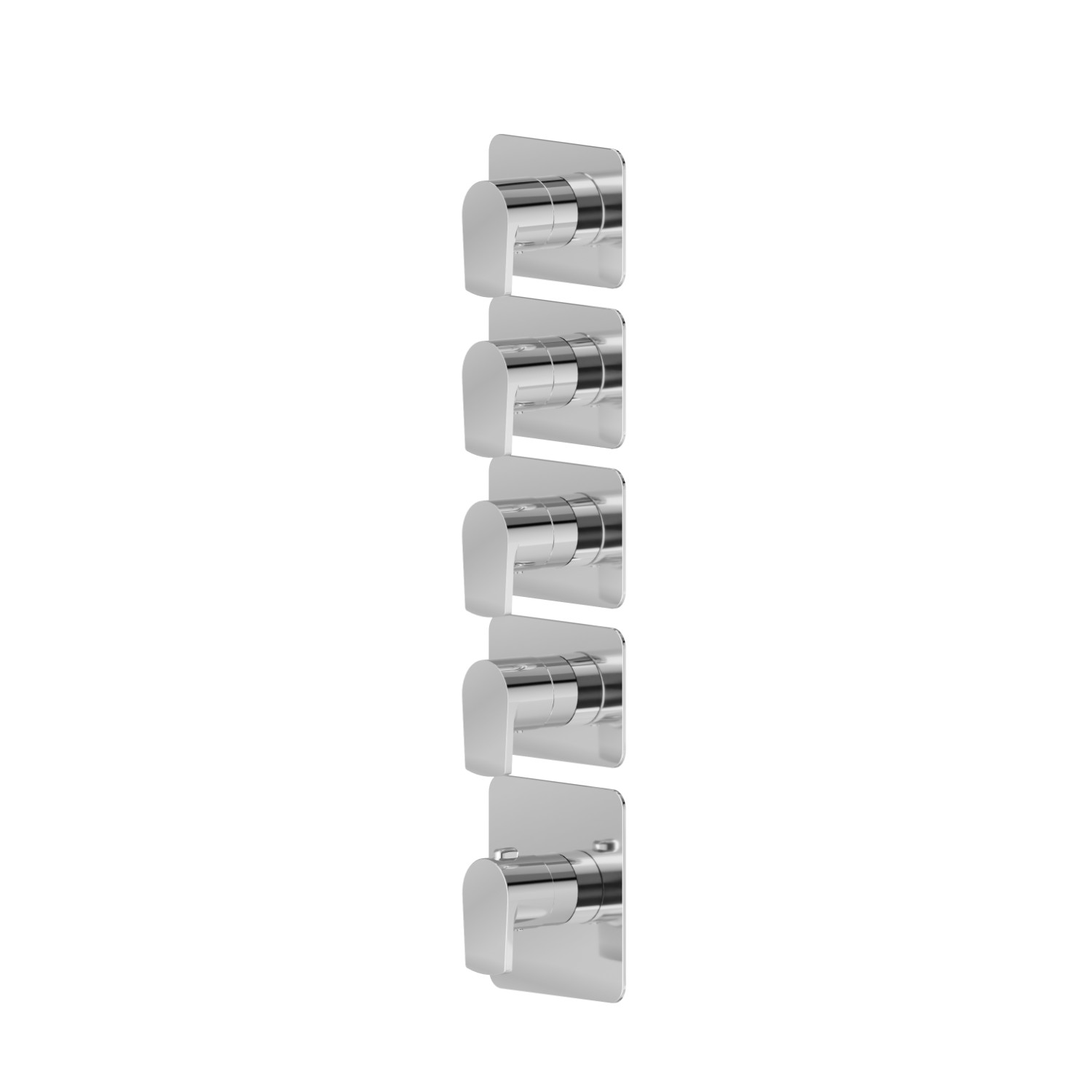 4 ways out concealed thermostatic multifunction selectors. 3/4” connections. External part.  - finish Chrome