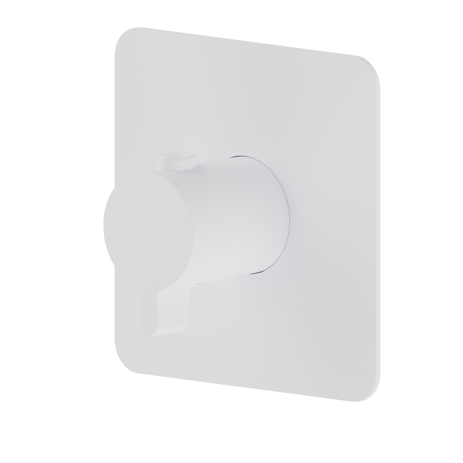Thermostatic concealed mixer, to combine with a stop valve.
External part - finish Matt White