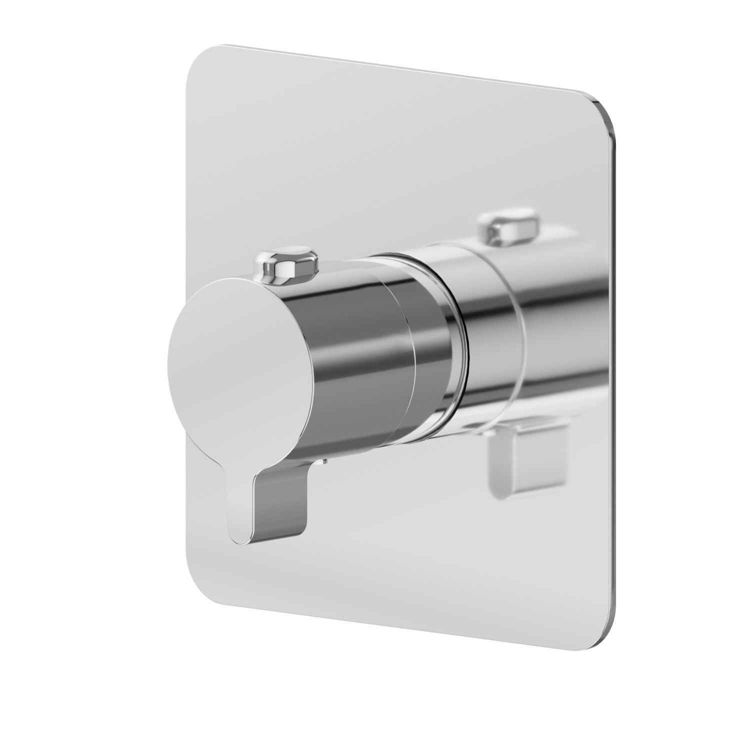 Thermostatic concealed mixer, to combine with a stop valve.
External part - finish Chrome