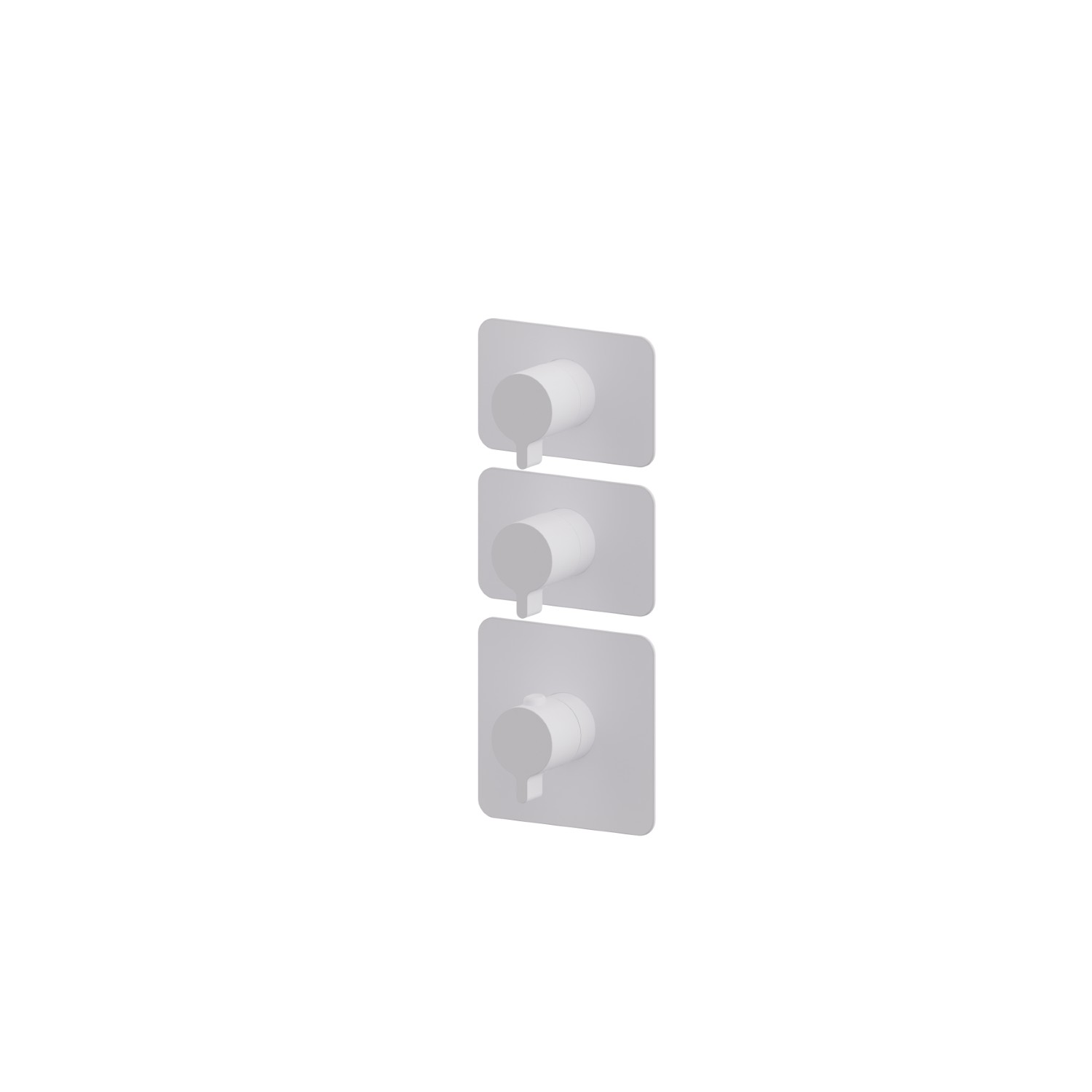 2 ways out concealed thermostatic multifunction selectors. 3/4” connections. External part - finish Matt White