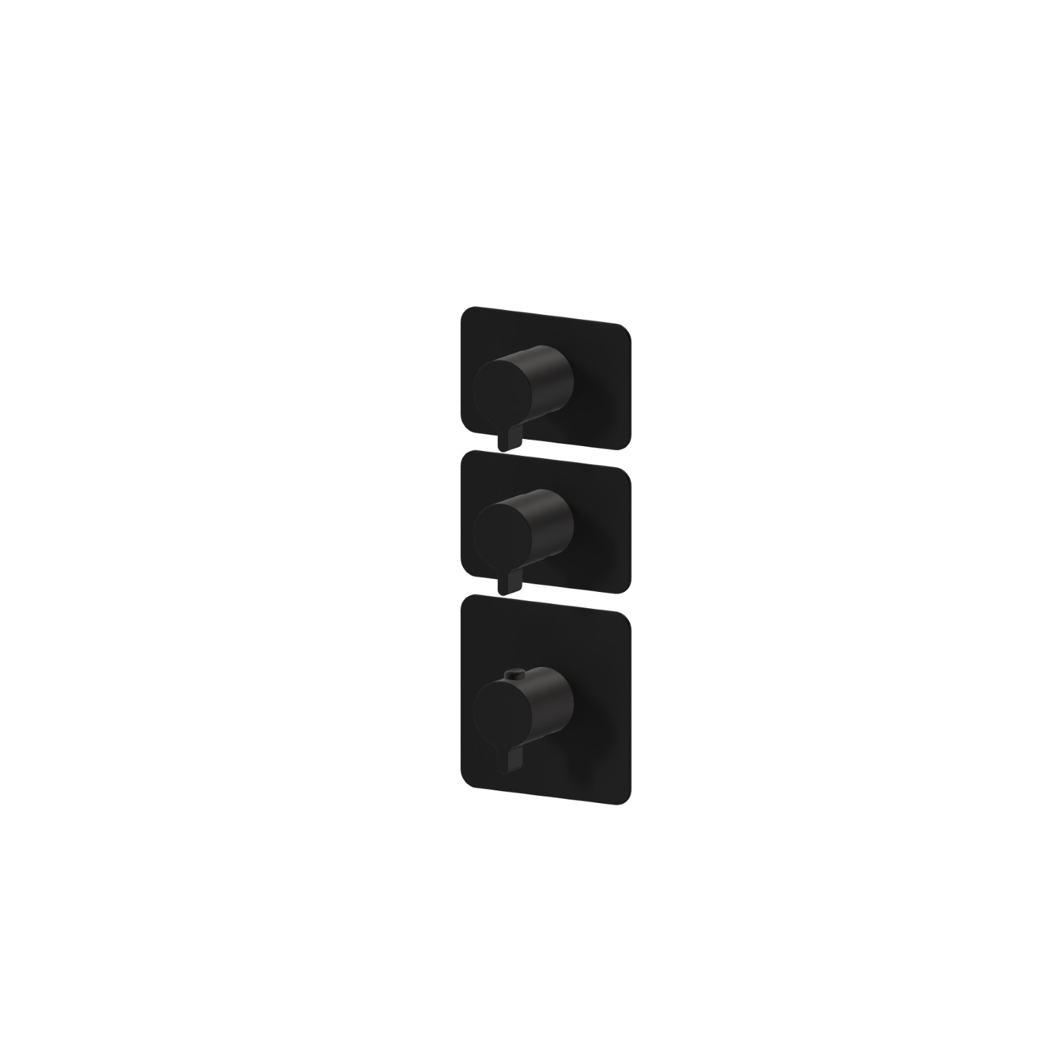 2 ways out concealed thermostatic multifunction selectors. 3/4” connections. External part - finish Matt Black