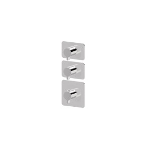 2 ways out concealed thermostatic multifunction selectors. 3/4” connections. External part - finish Chrome