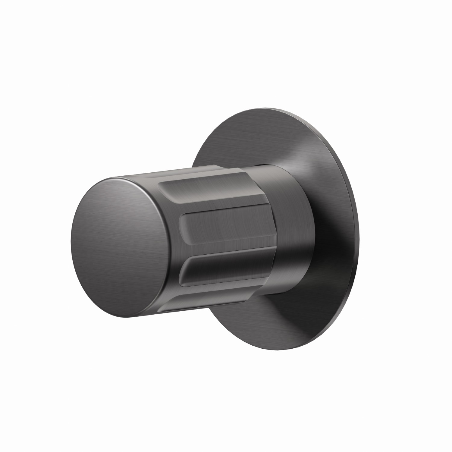 Diverter. External part - finish PVD Brushed Gun Metal