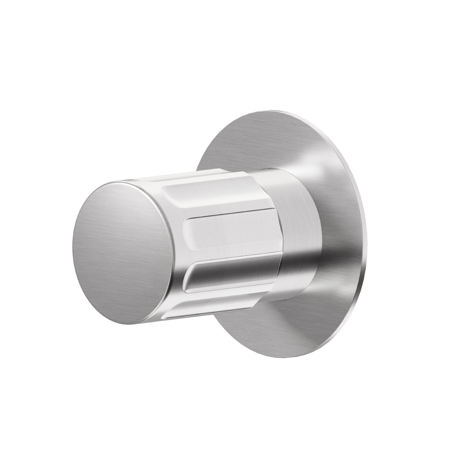 Diverter. External part - finish PVD Brushed steel