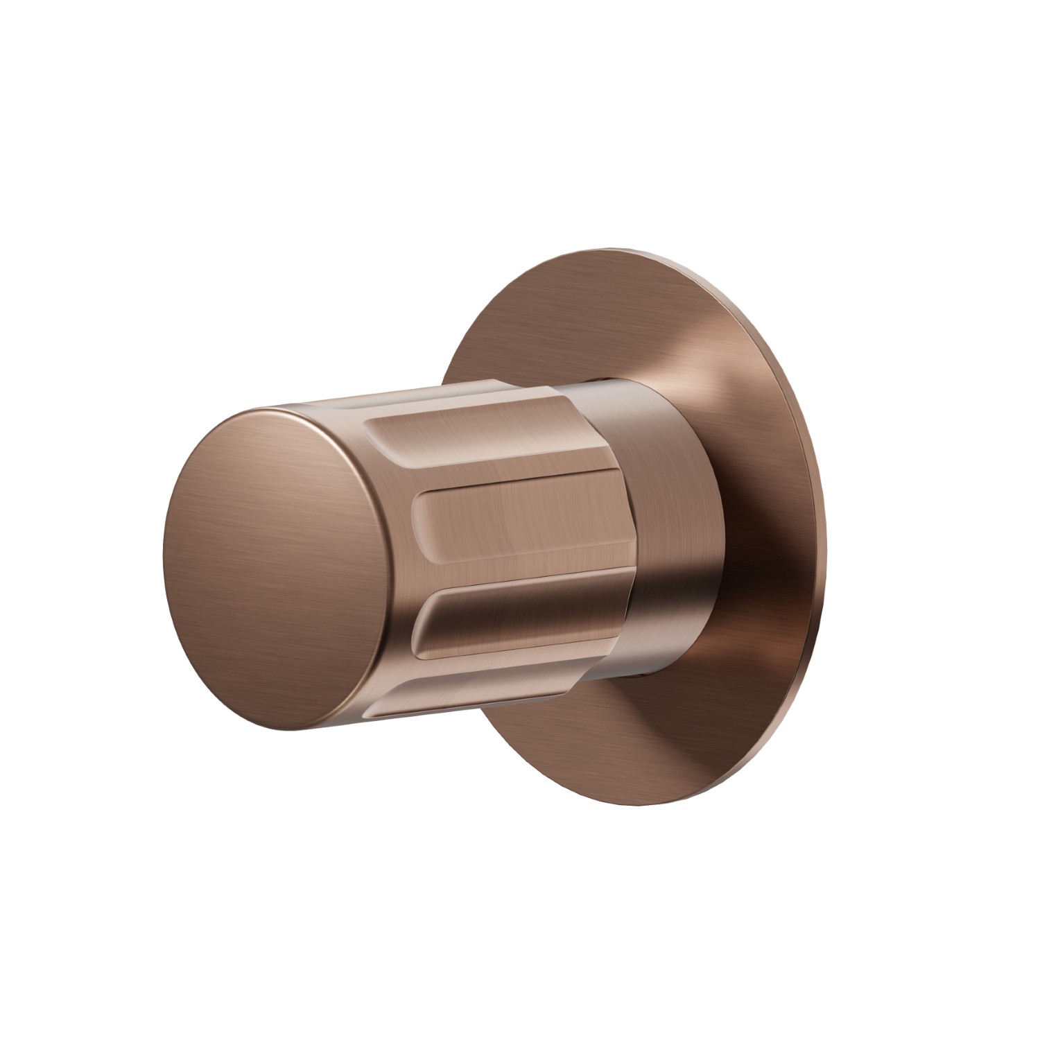 Diverter. External part - finish PVD Brushed Copper Bronze