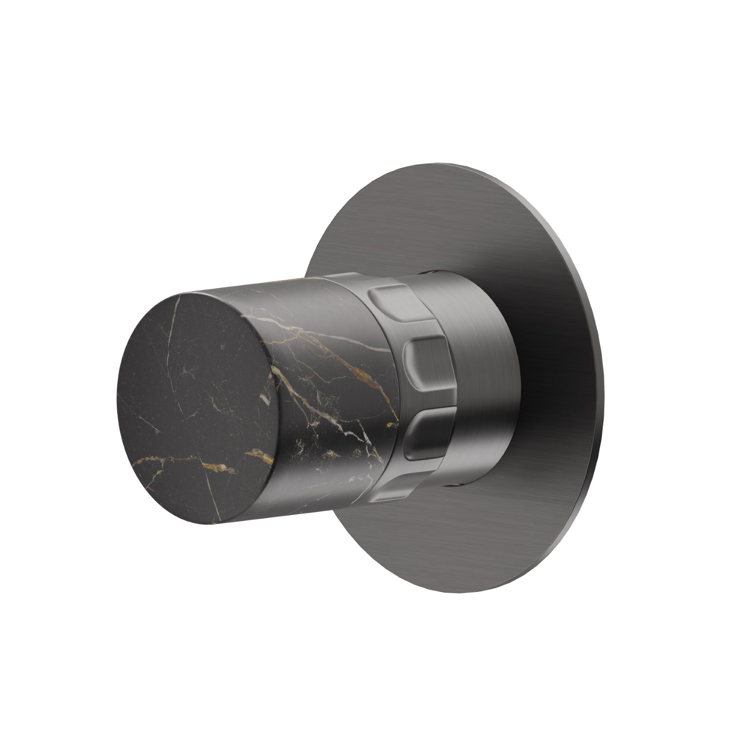 Stop valve. External part - finish PVD Brushed Gun Metal