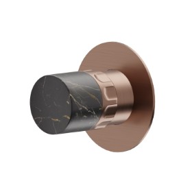 Stop valve. External part - finish PVD Brushed Copper Bronze