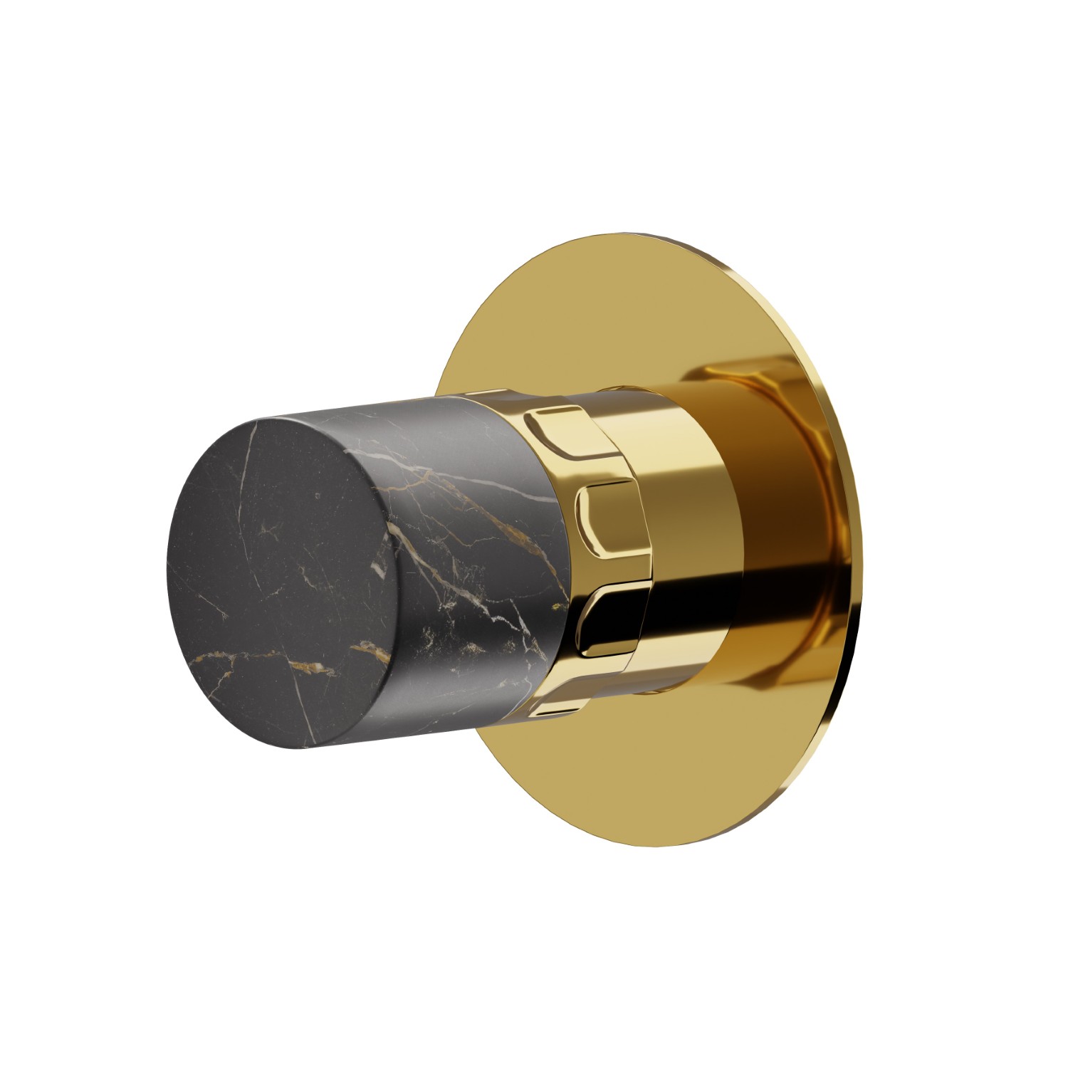 Stop valve. External part - finish PVD Glossy Gold