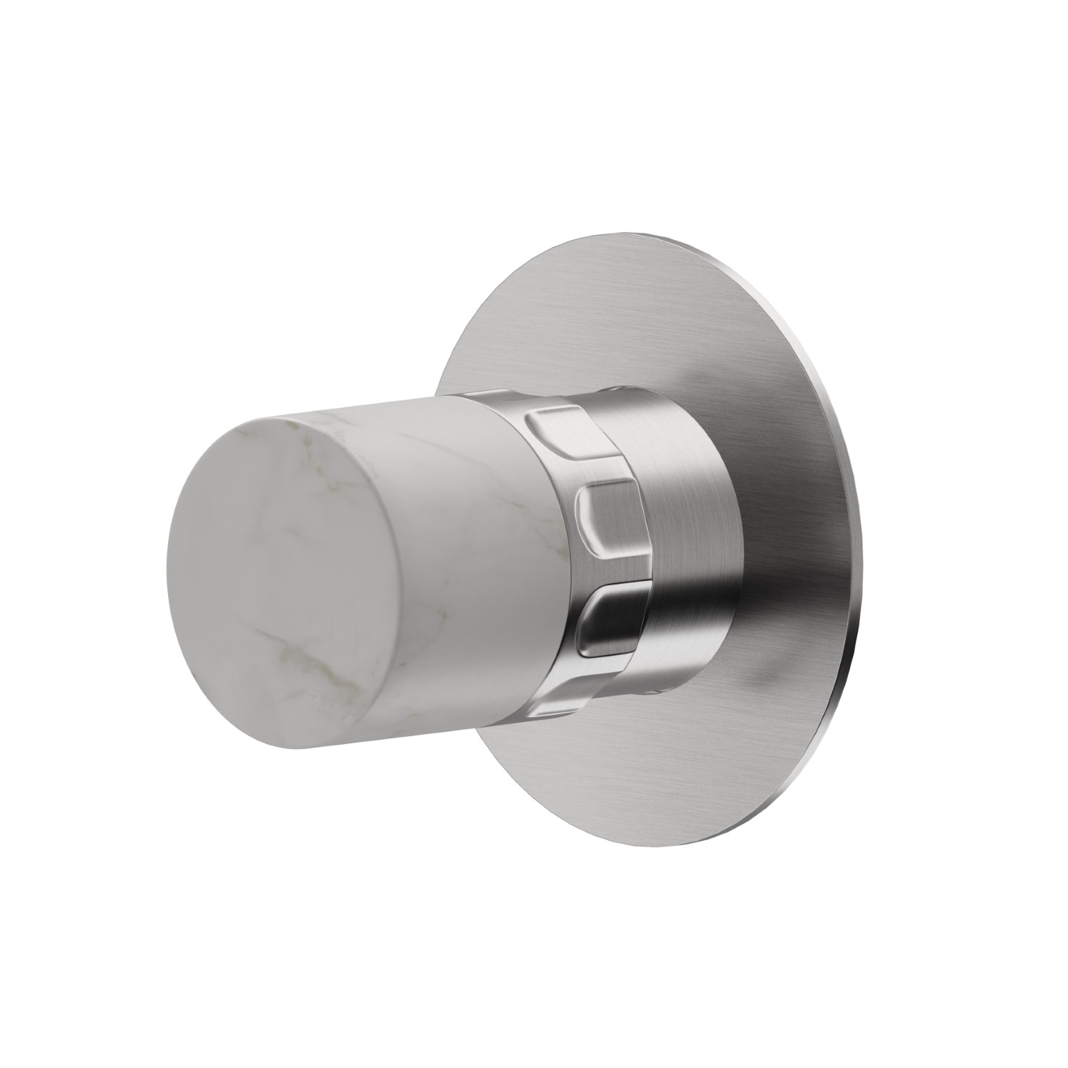 Diverter. External part - finish PVD Brushed steel