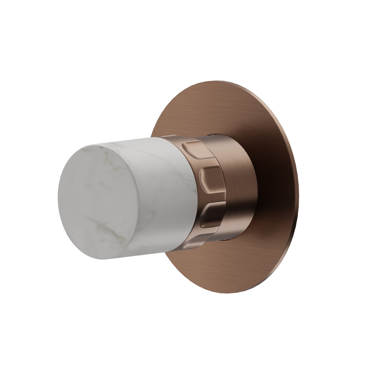 Diverter. External part - finish PVD Brushed Copper Bronze