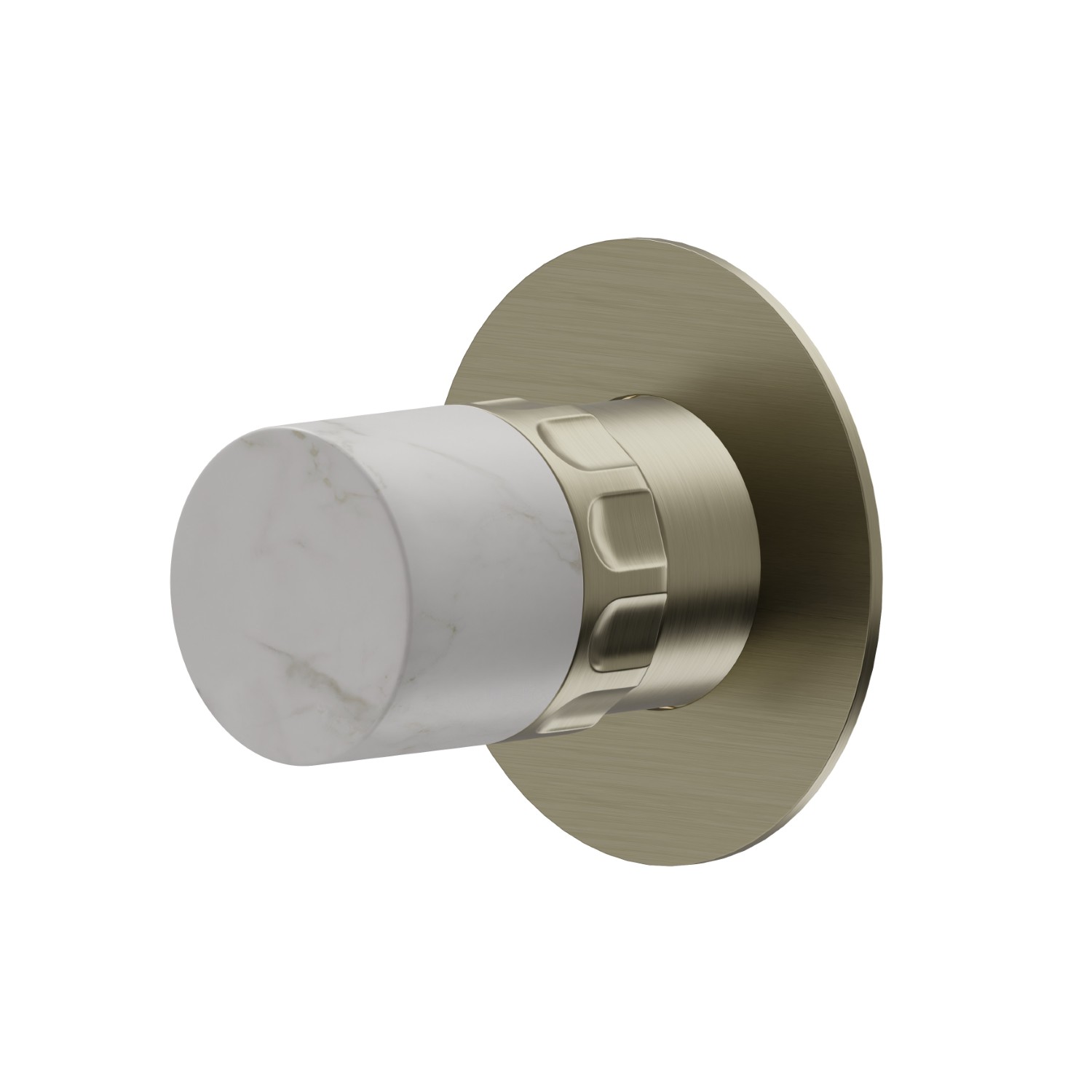 Diverter. External part - finish PVD Brushed Pale Gold