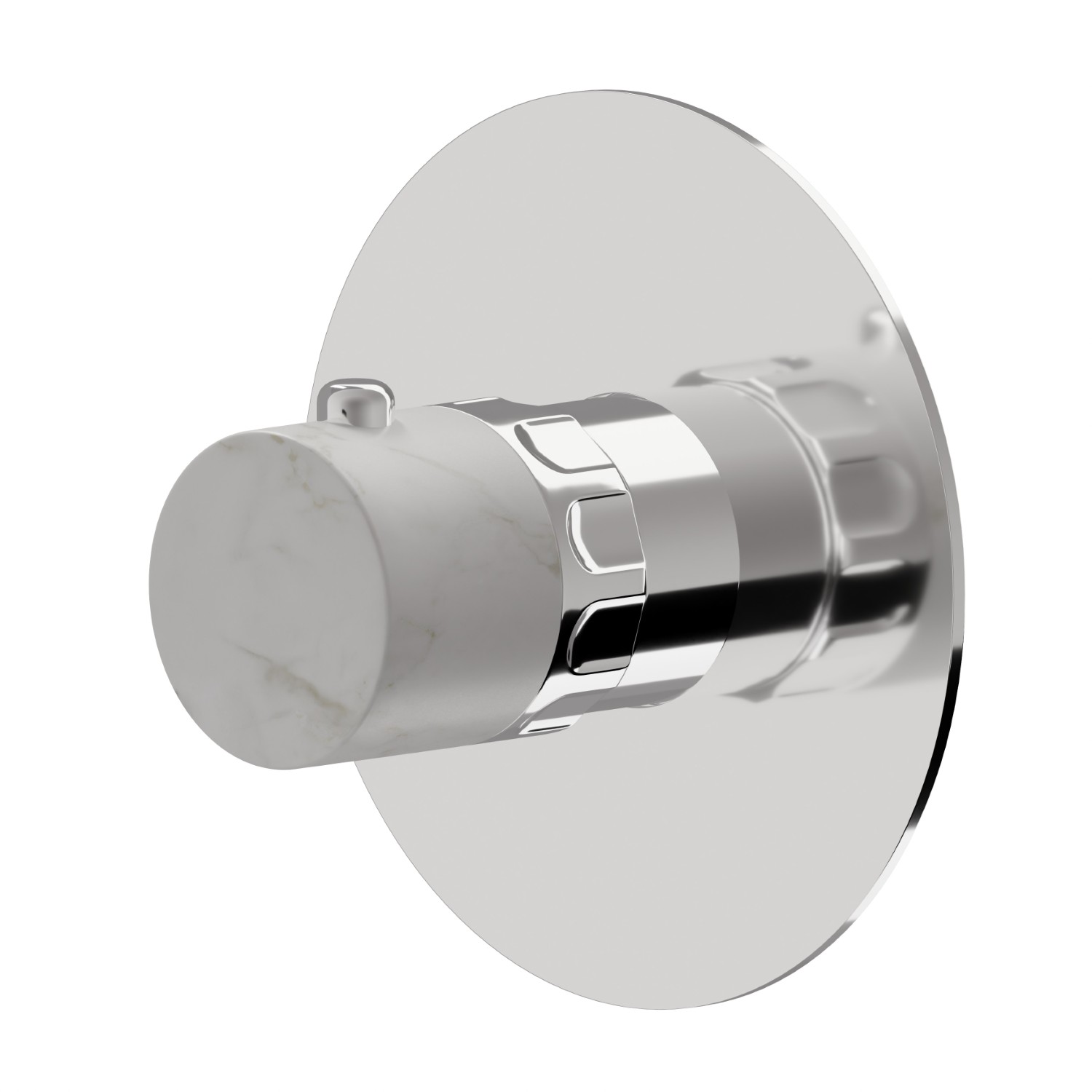 Thermostatic concealed mixer, to combine with a stop valve. External part - finish Chrome
