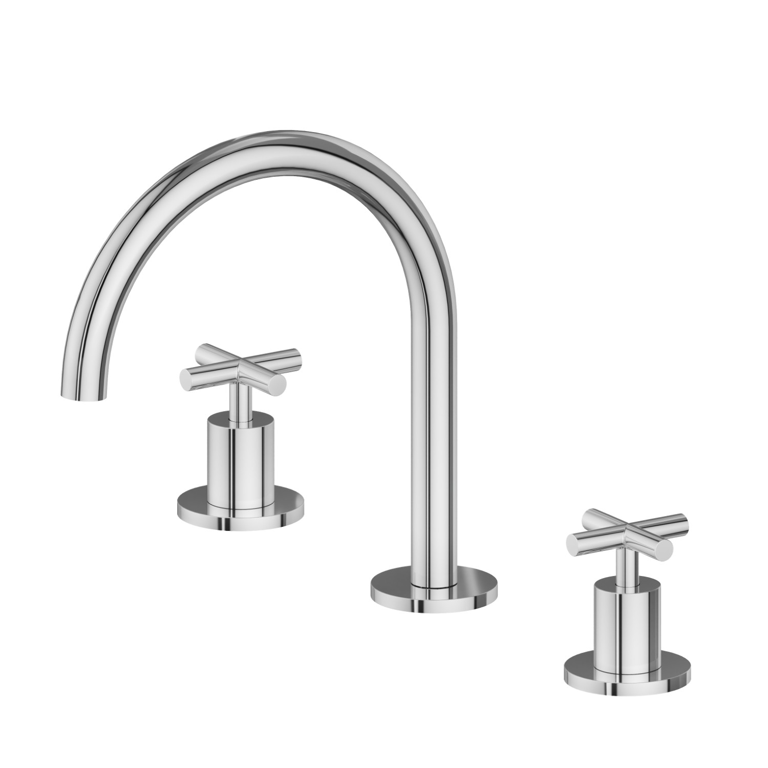 3-hole basin group. 1/2” T piece - finish Chrome