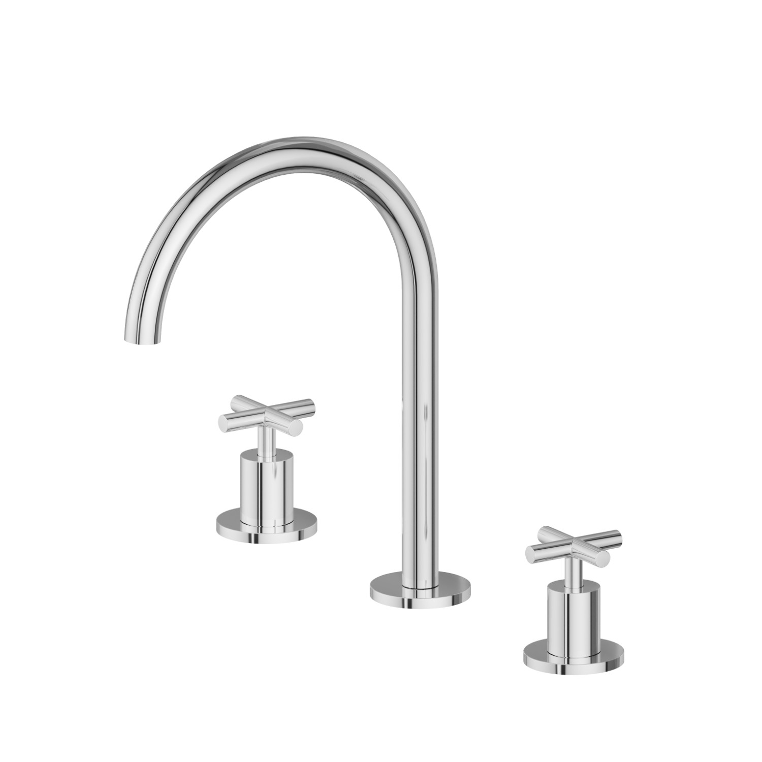 3-hole basin group. 1/2” T piece - finish Chrome