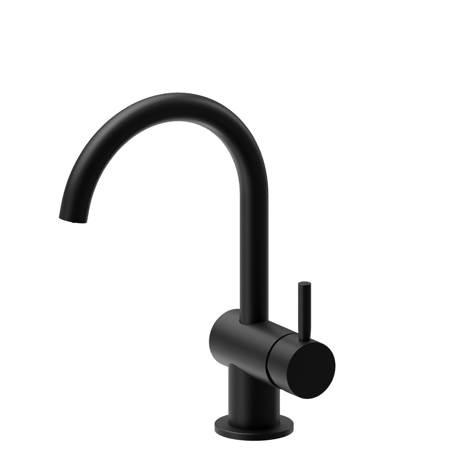 Single lever basin mixer - finish Matt Black