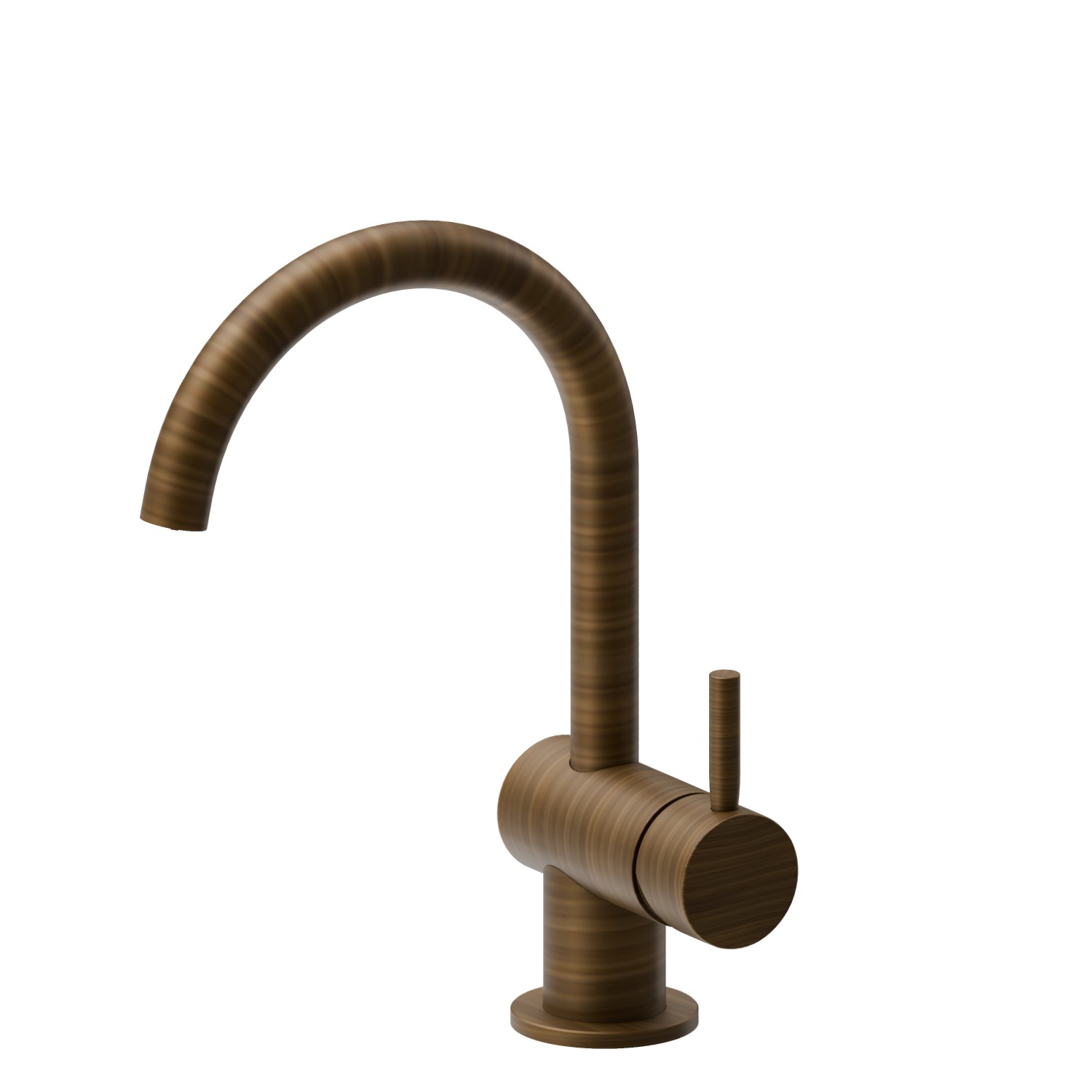 Miscelatore monocomando per lavabo - finitura Groove Bronze