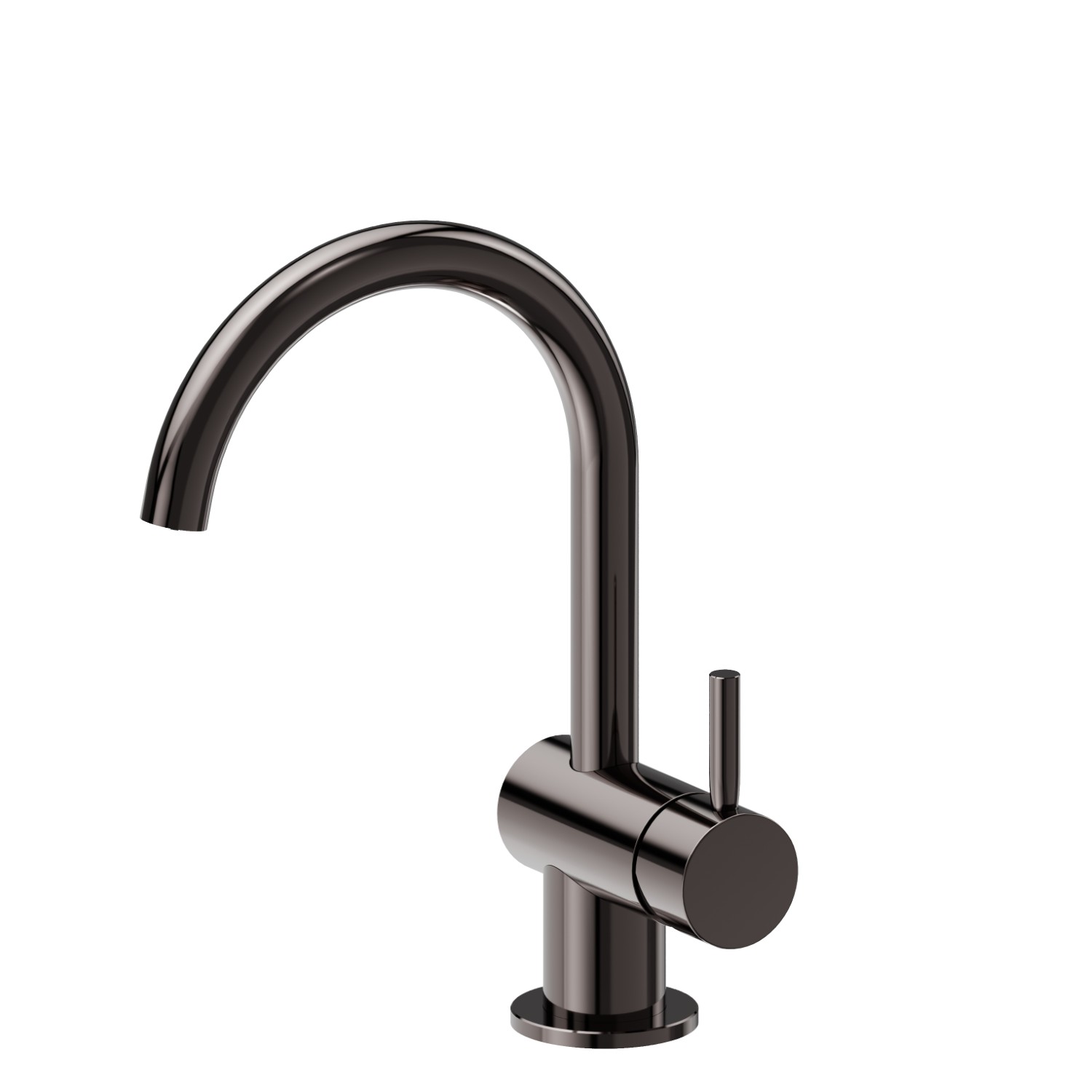Miscelatore monocomando per lavabo - finitura PVD Gun Metal