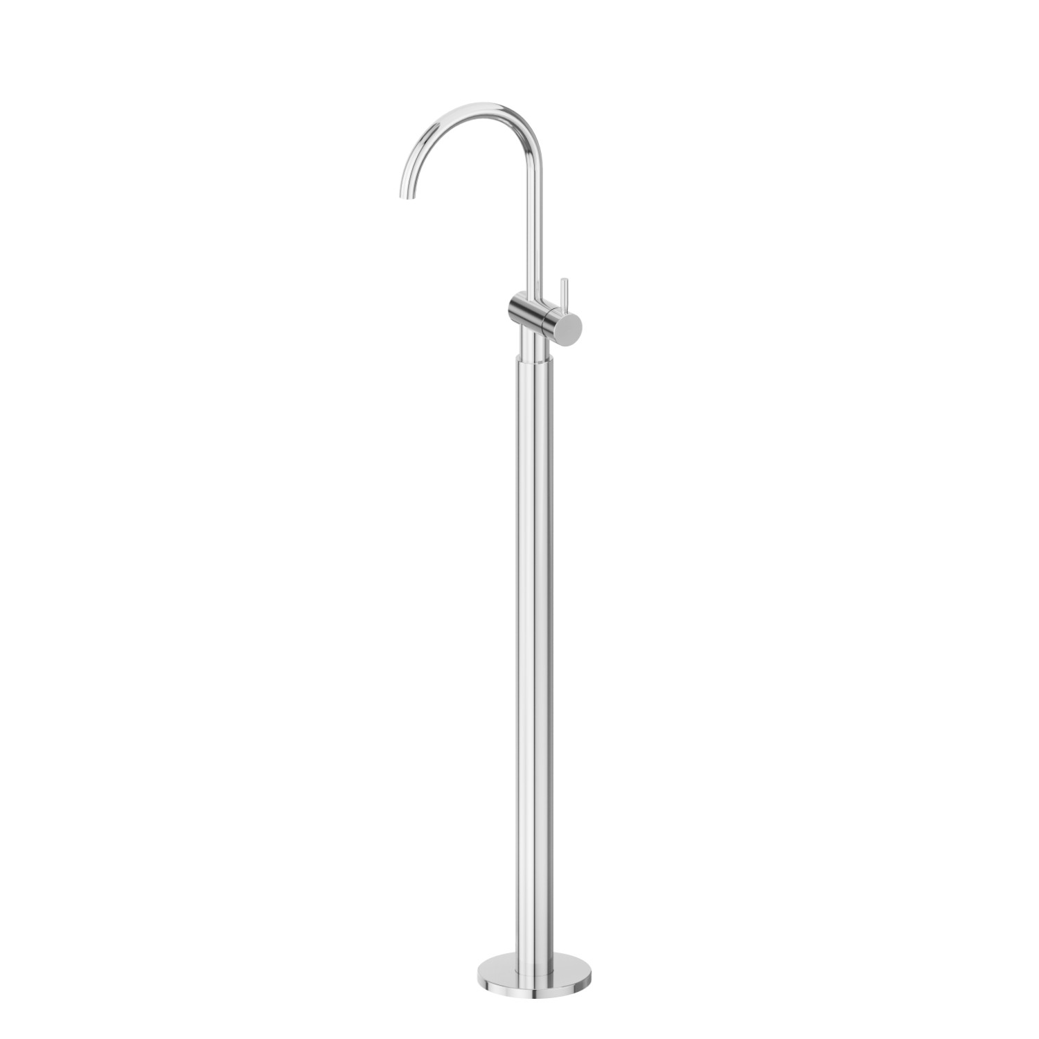 Miscelatore monocomando per lavabo con colonna di alimentazione a pavimento - finitura Cromo