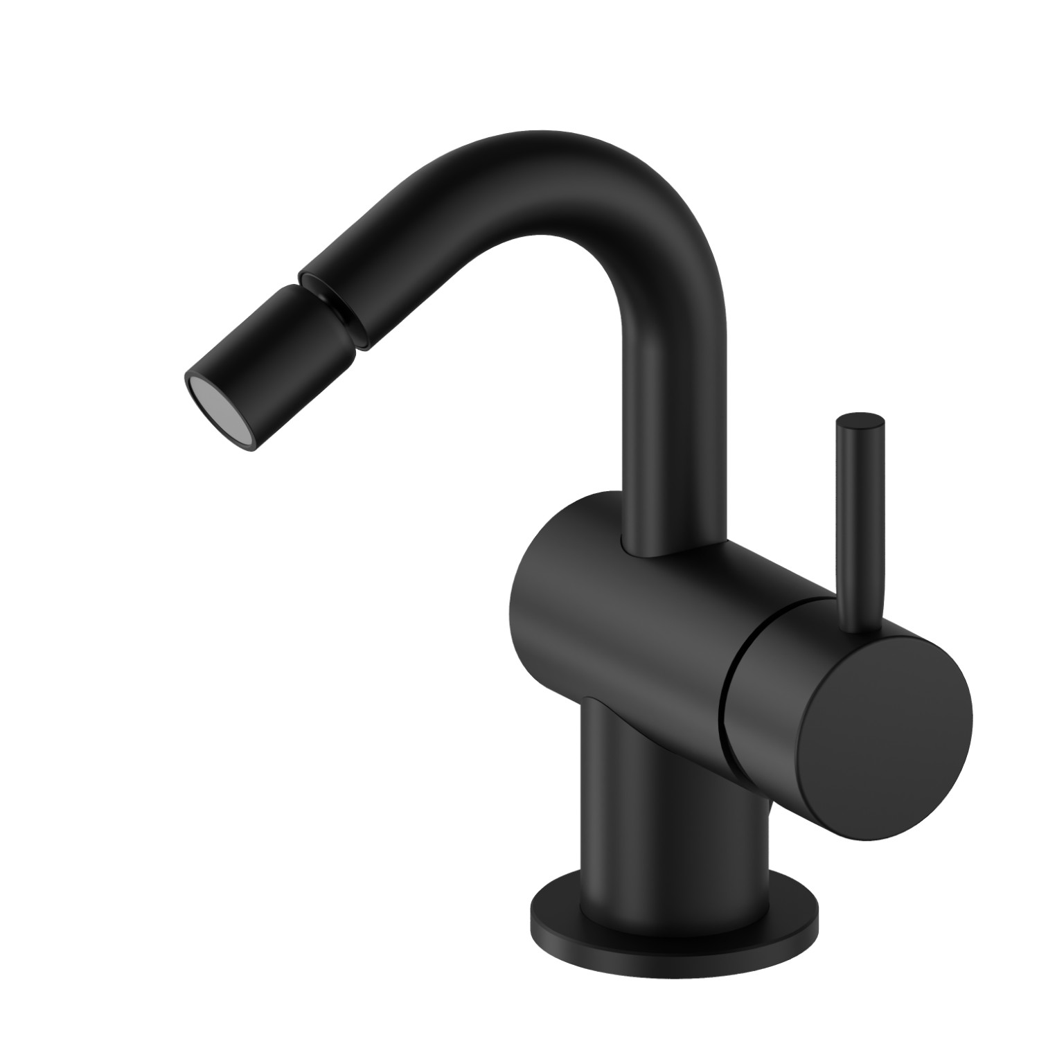 Single lever bidet mixer - finish Matt Black