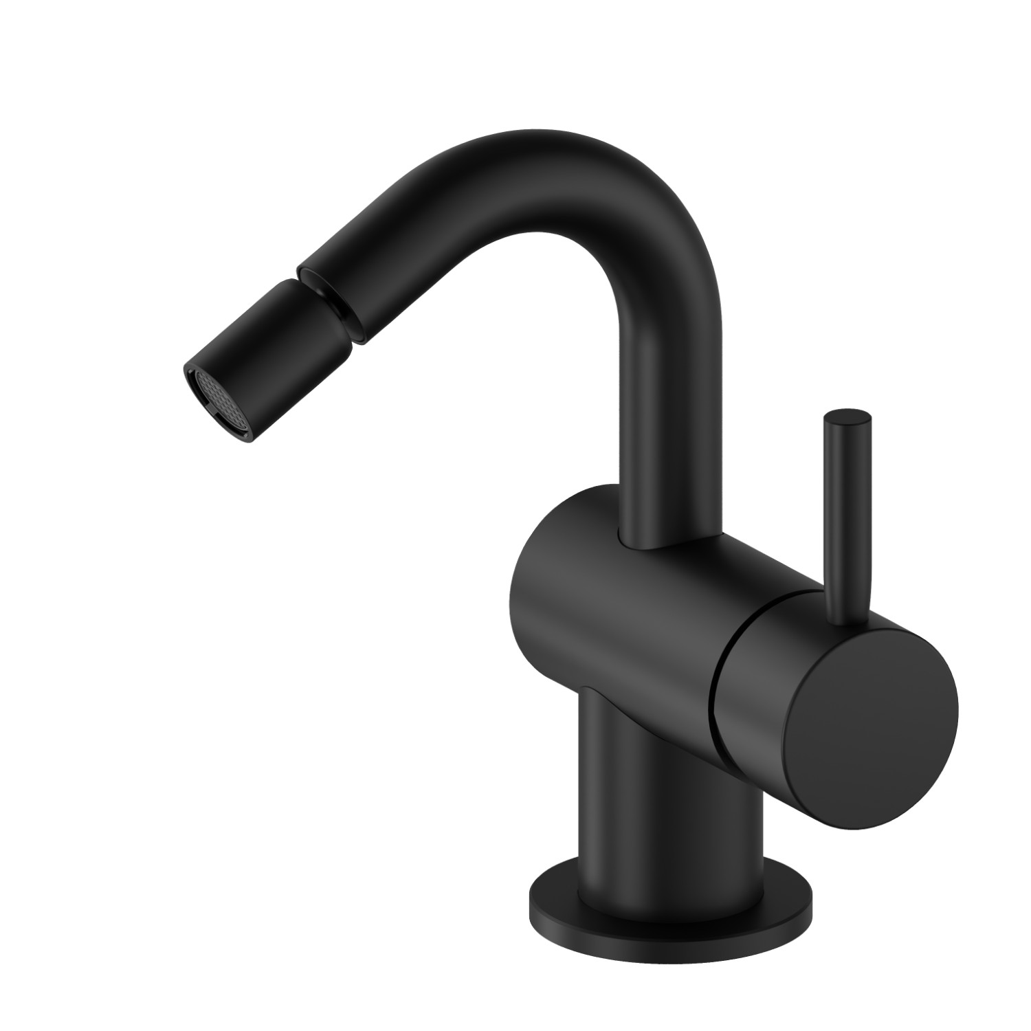 Single lever bidet mixer basin group - finish Matt Black