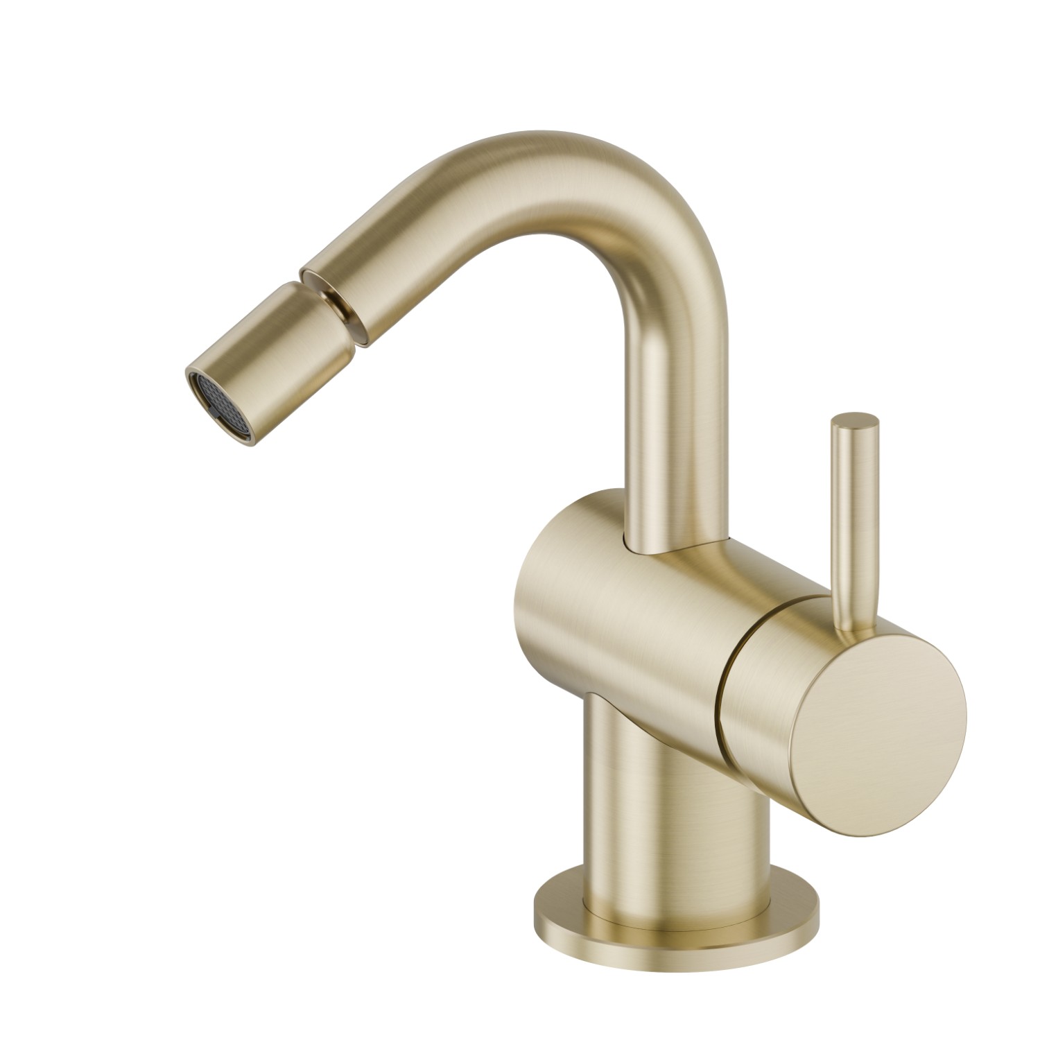 Einhebel-Mischbatterie für Bidet - oberfläche PVD  Pale Gold gebürstet