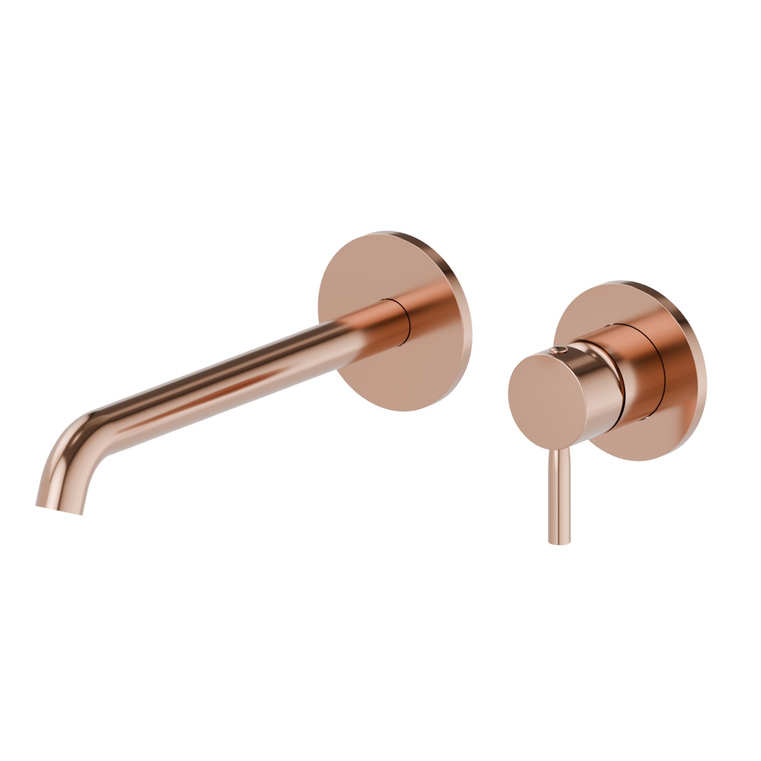Gruppo miscelatore monocomando a parete per lavabo - finitura PVD Copper Bronze