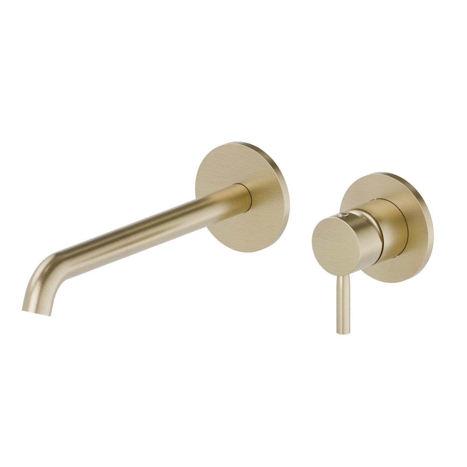 Single lever wall mixer group - finish PVD Brushed Pale Gold