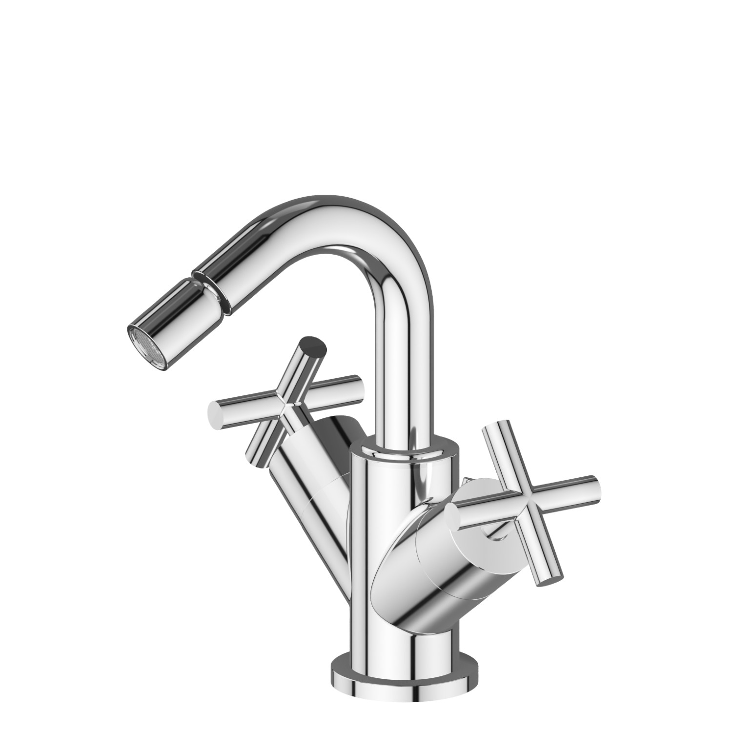 Single hole bidet group - finish Chrome