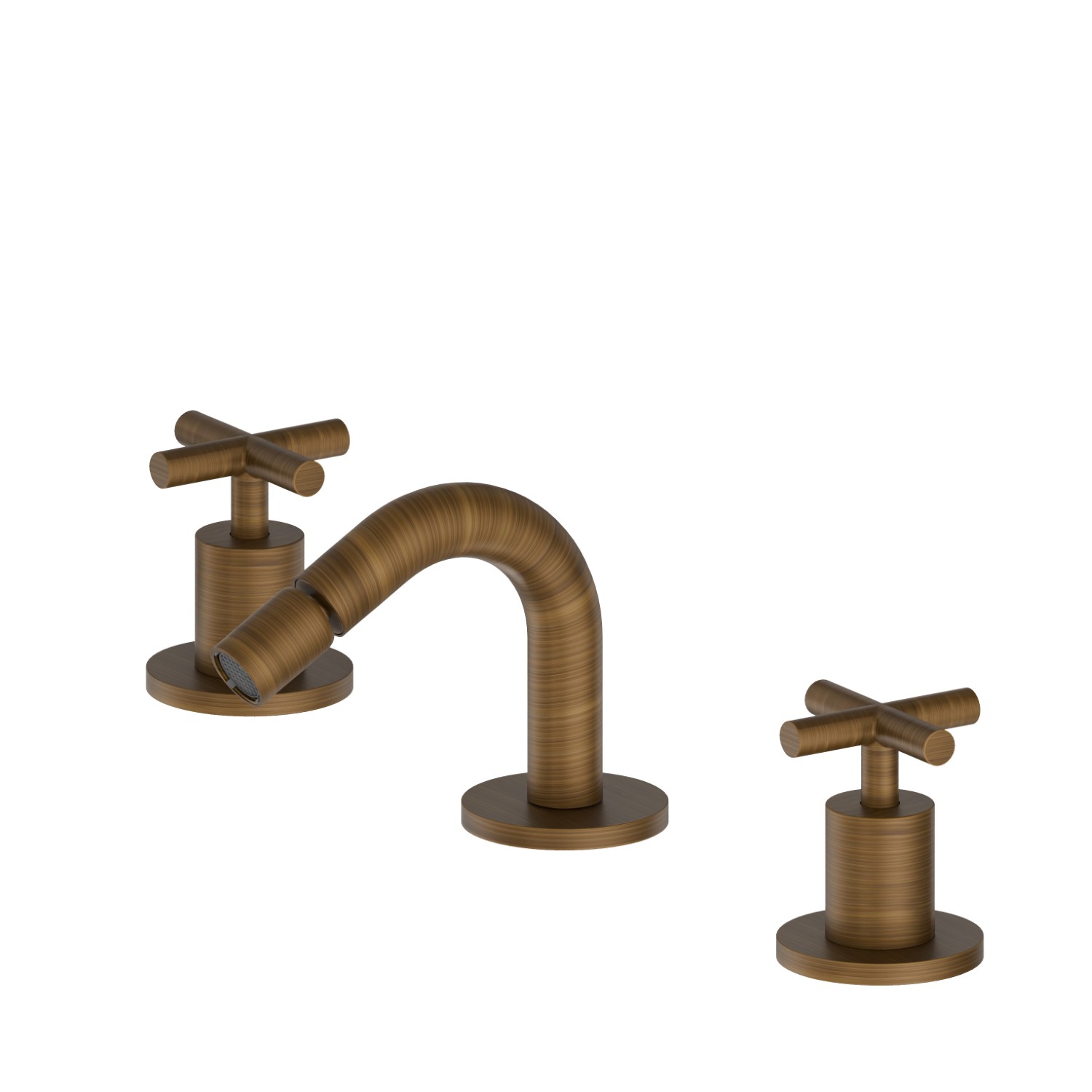 3-hole bidet group - finish Groove Bronze