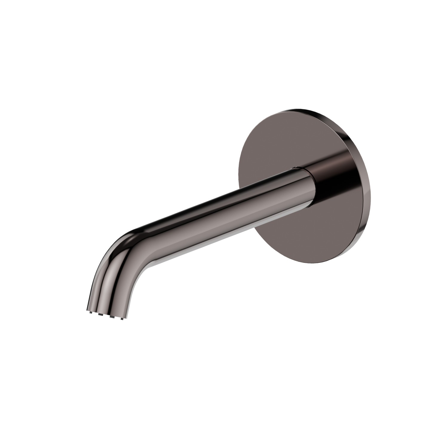 Wandmontierter Auslauf für Waschbecken mit 1/2”-Anschluss - oberfläche PVD Gun Metal
