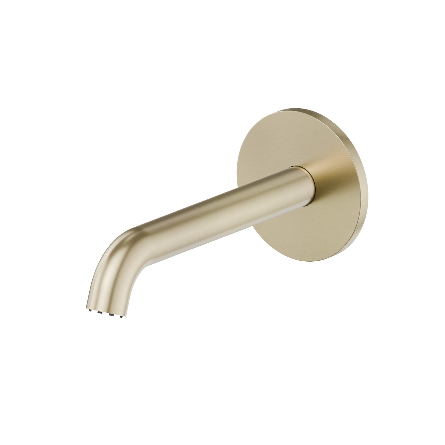 Wall spout for basin group with 1/2” connection - finish PVD Brushed Pale Gold