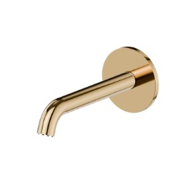 Wall spout for basin group with 1/2” connection - finish PVD Glossy Gold