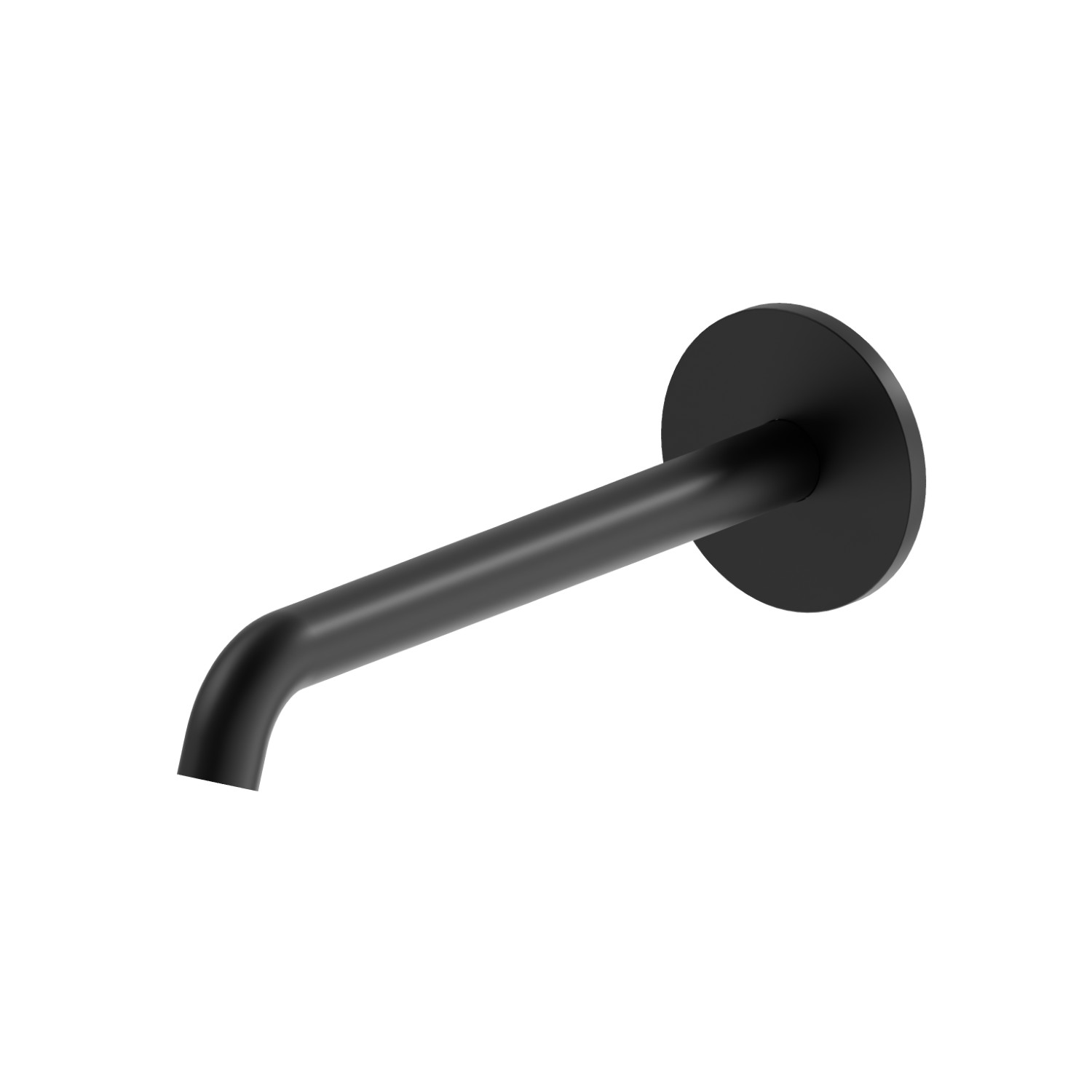Wall spout for basin group with 1/2” connection - finish Matt Black