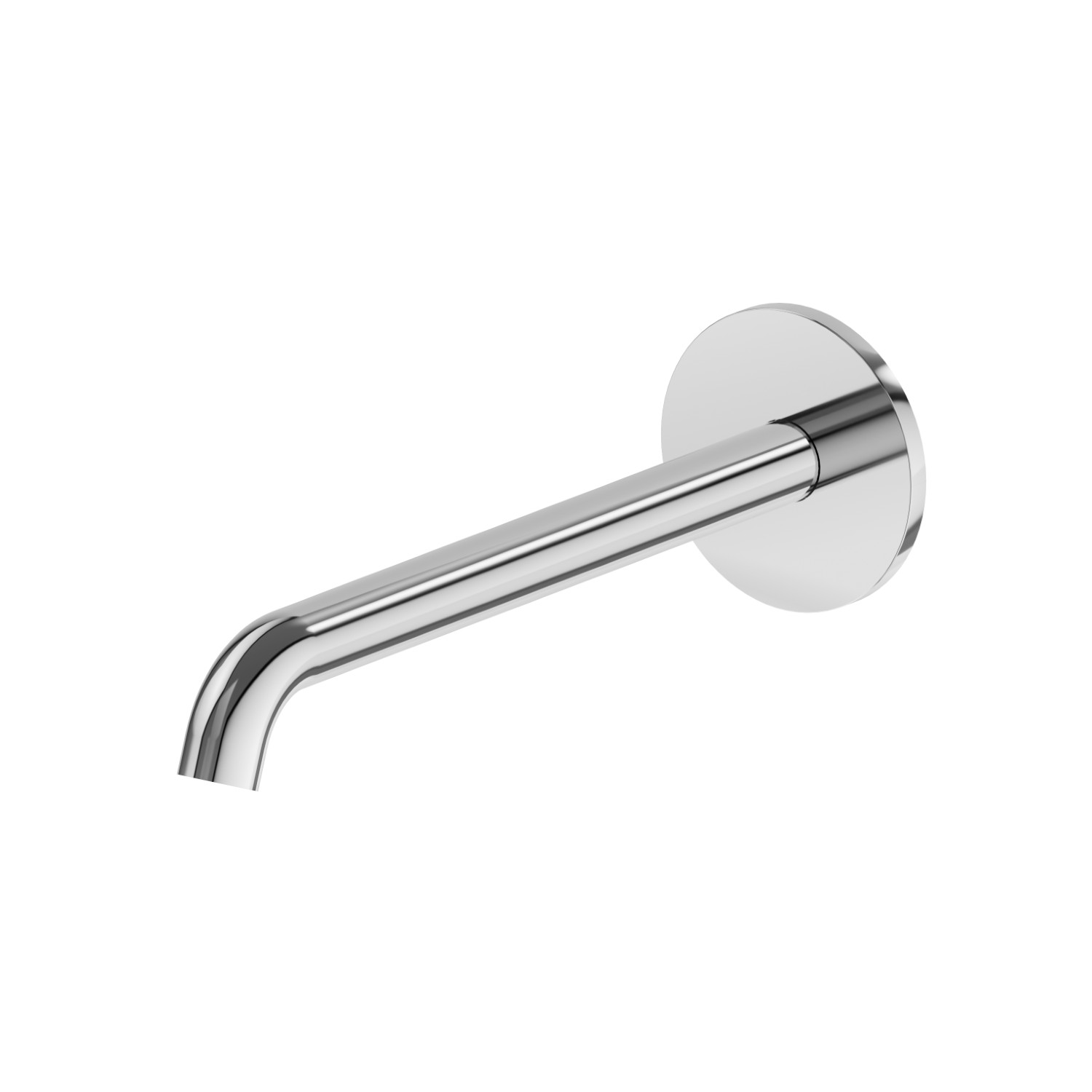 Wandmontierter Auslauf für Waschbecken mit 1/2”-Anschluss - oberfläche Chrom