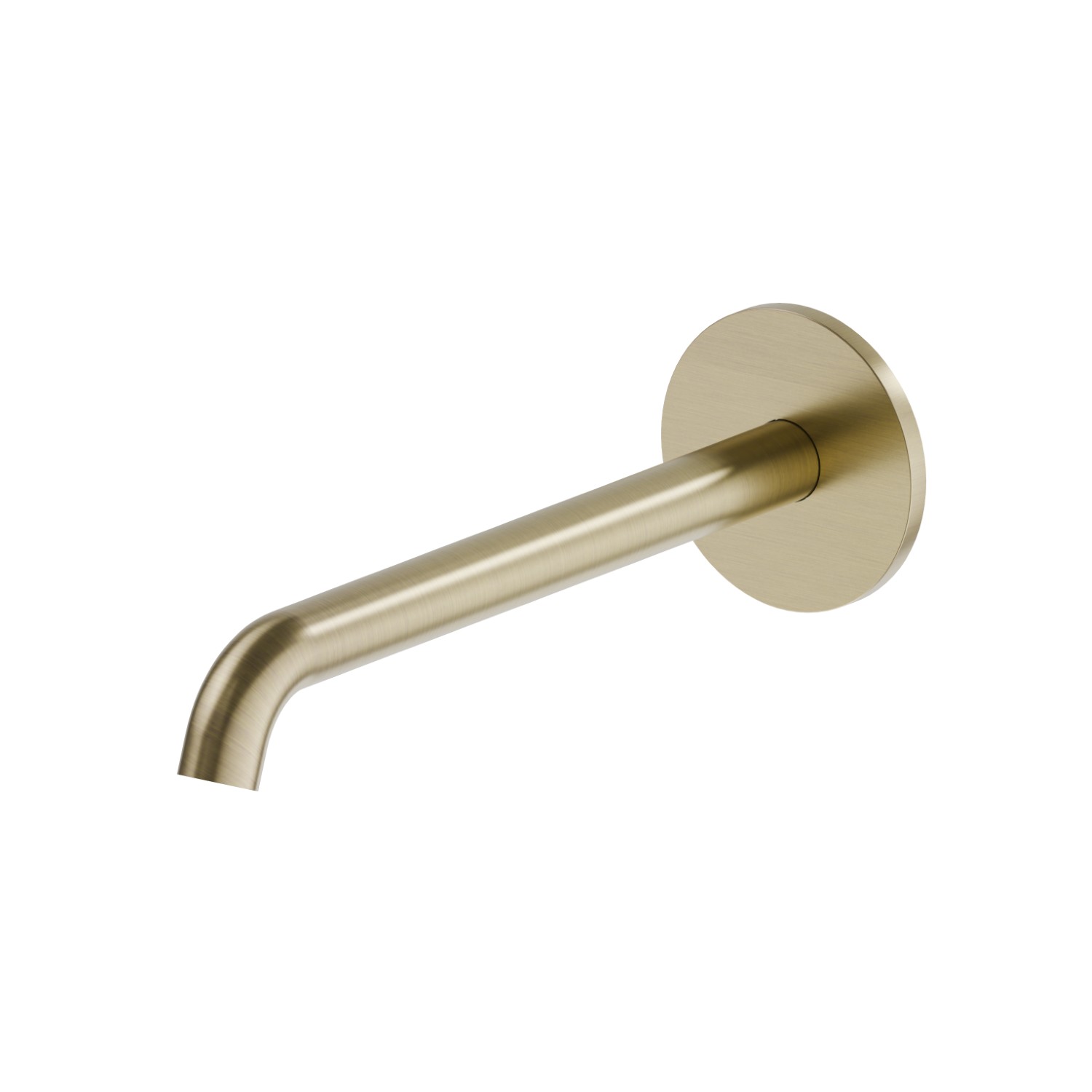 Wall spout for basin group with 1/2” connection - finish PVD Brushed Pale Gold