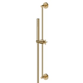 Complete shower set, with brass hand shower, L=150 cm flexible - finish PVD Glossy Gold