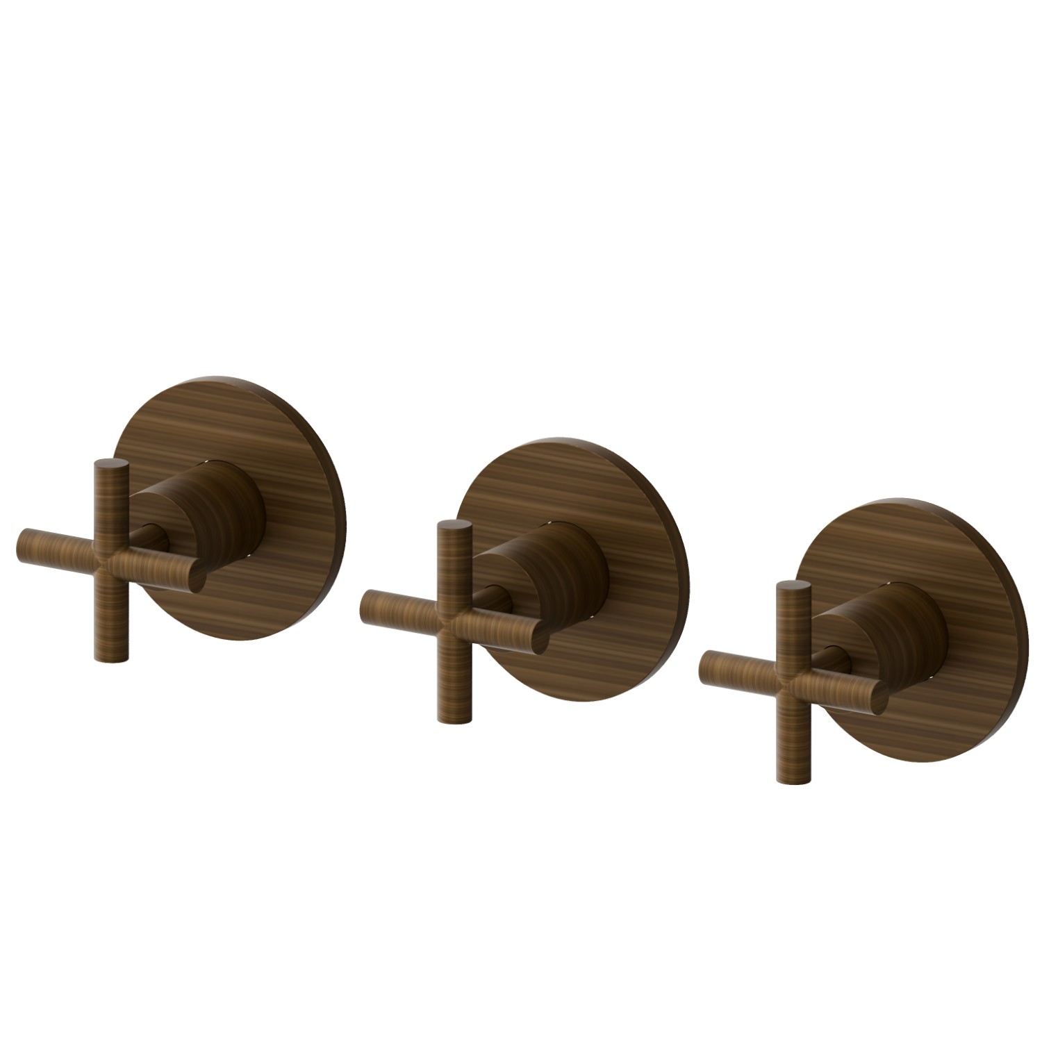 Complete concealed shower group, diverter with 2 ways out, with 1/2” connections - finish Groove Bronze
