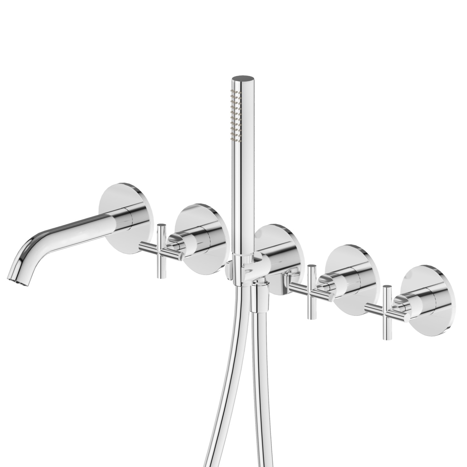 Groupe vasque encastrable  - finition Chrome