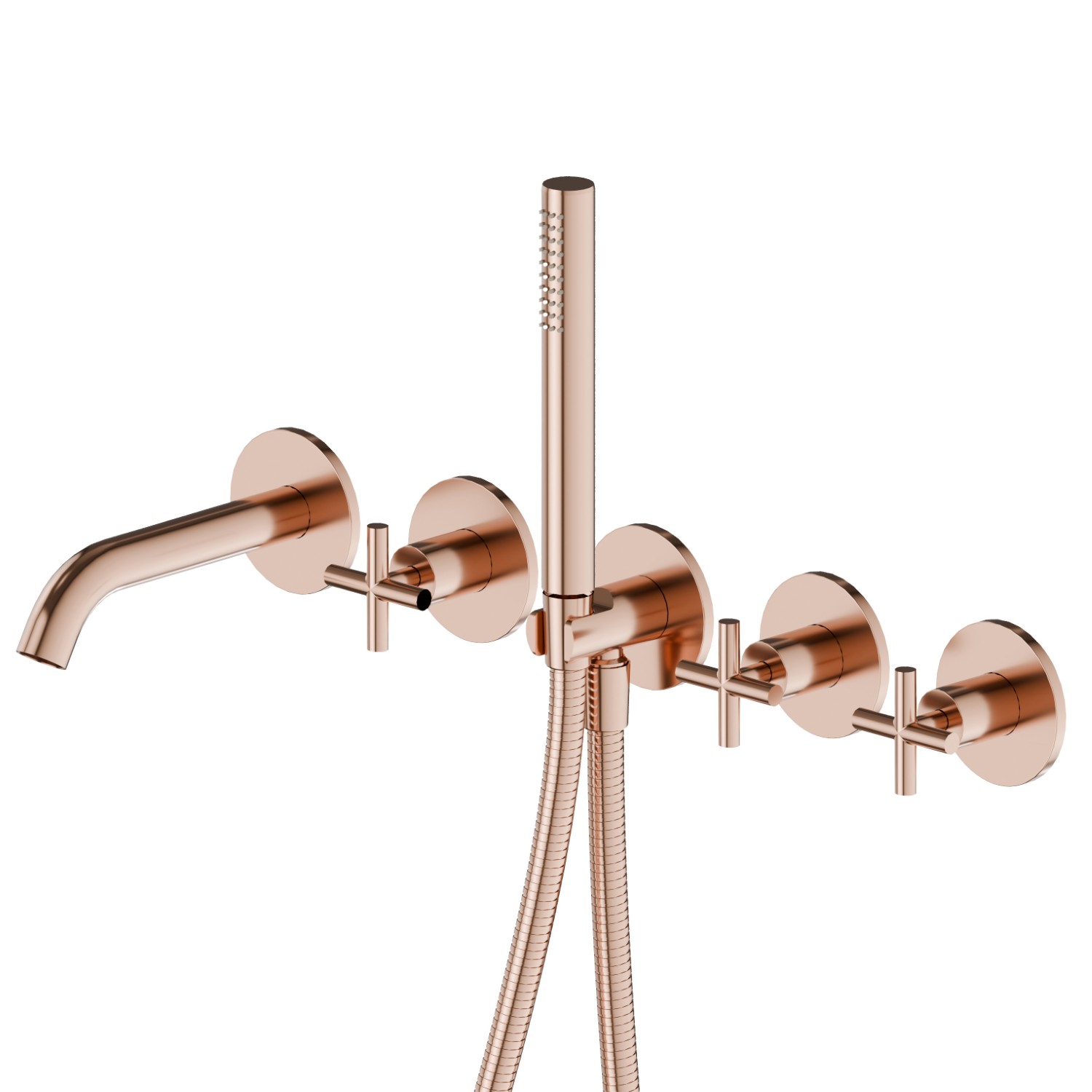 Fitted bath group - finish PVD Copper Bronze