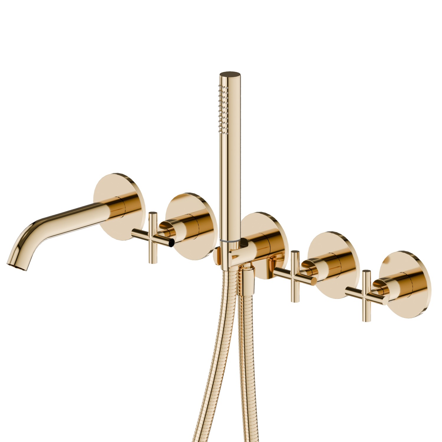 Fitted bath group - finish PVD Glossy Gold