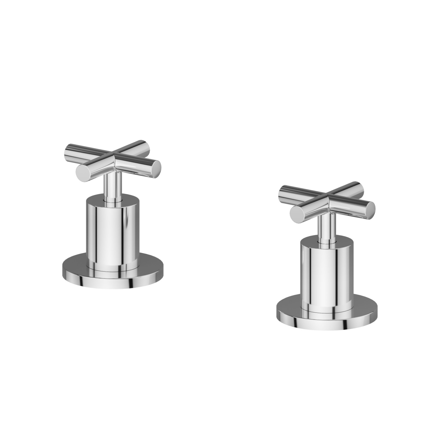 Deck-mounted mixer - finish Chrome