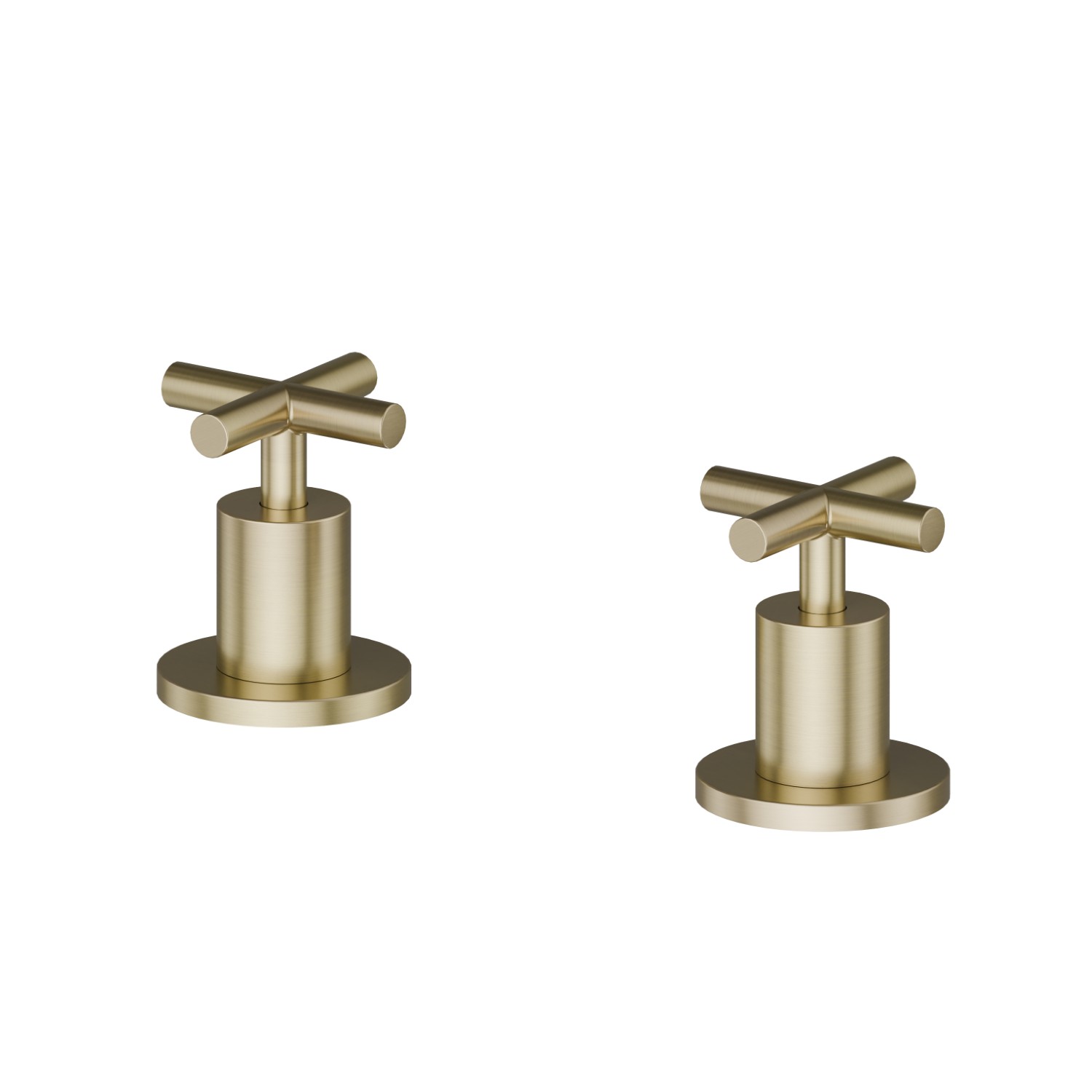 Deck-mounted mixer - finish PVD Brushed Pale Gold